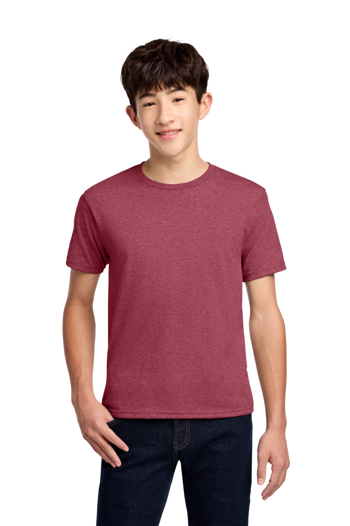 Jerzees - Youth Dri-Power 50/50 Cotton/Poly T-Shirt - Vintage Heather Red