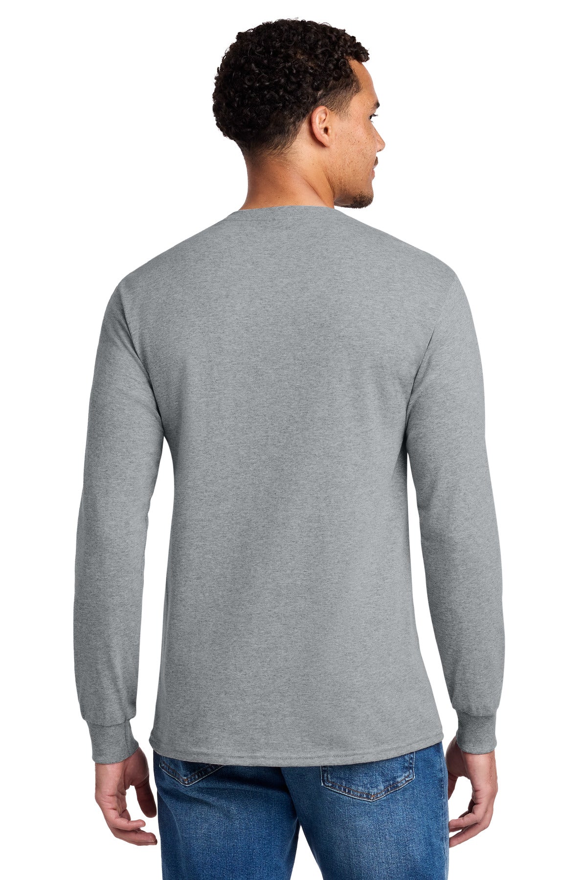 Jerzees - Dri-Power 50/50 Cotton/Poly Long Sleeve T-Shirt - Athletic Heather