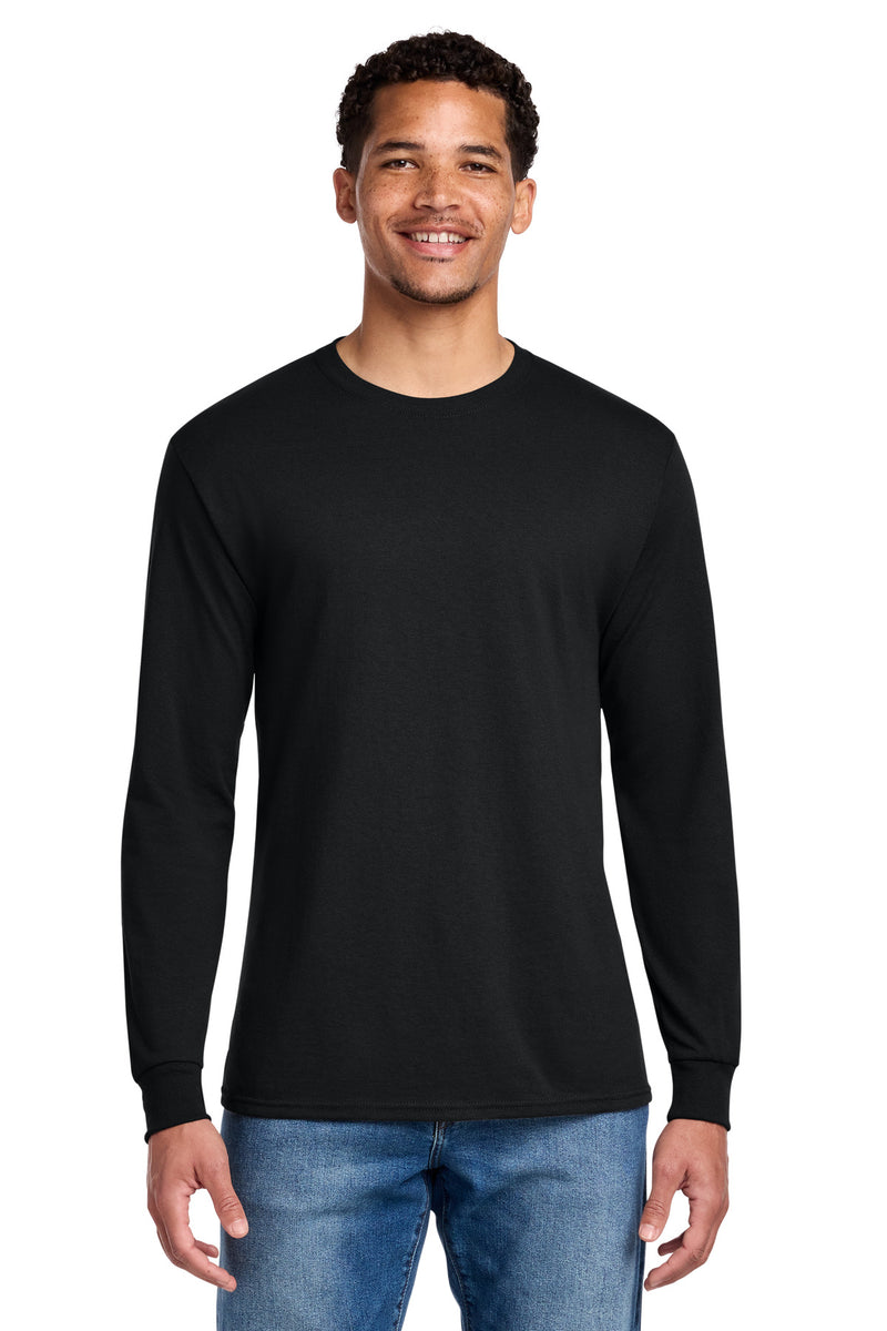 Jerzees - Dri-Power 50/50 Cotton/Poly Long Sleeve T-Shirt - Black