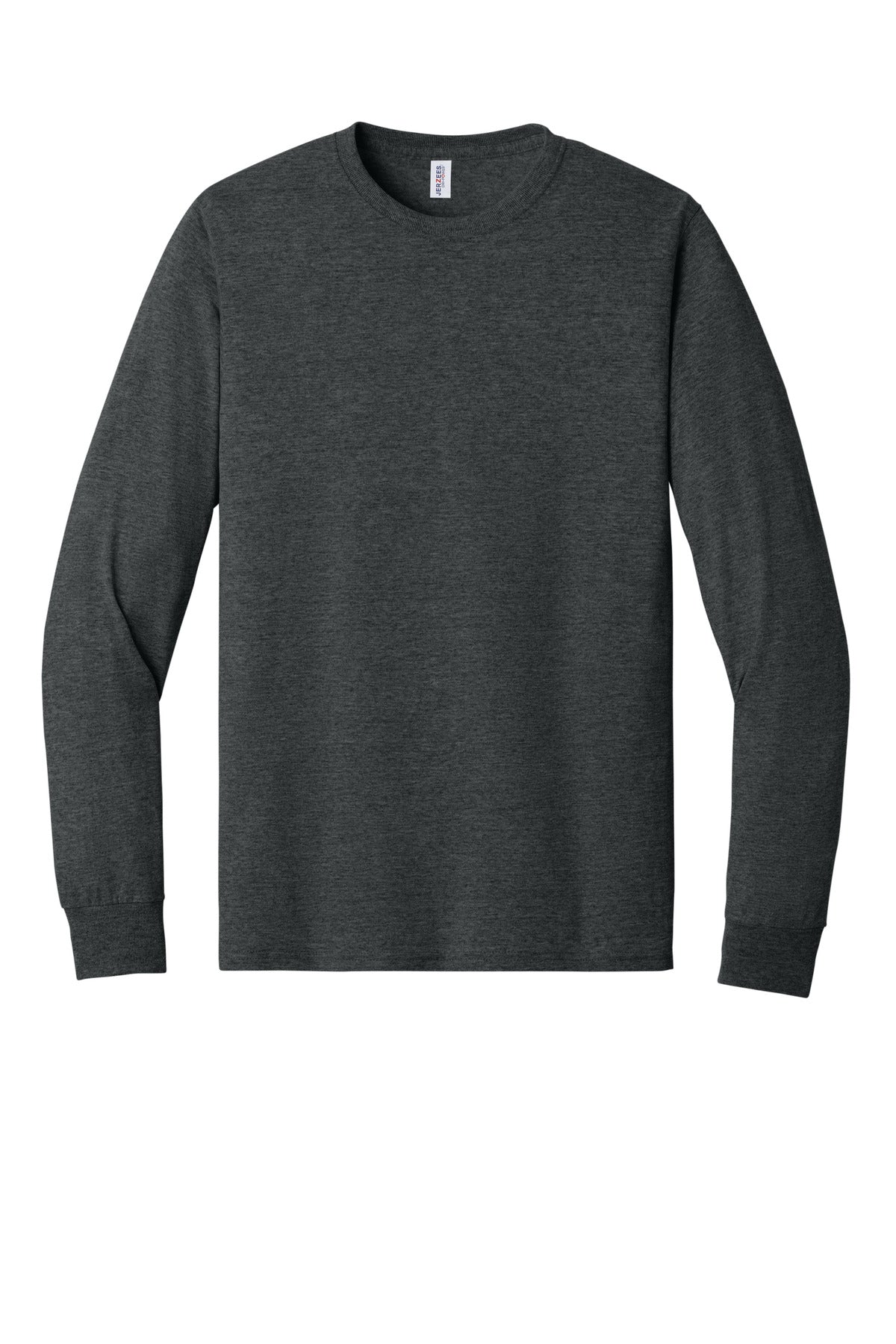 Jerzees - Dri-Power 50/50 Cotton/Poly Long Sleeve T-Shirt - Black Heather
