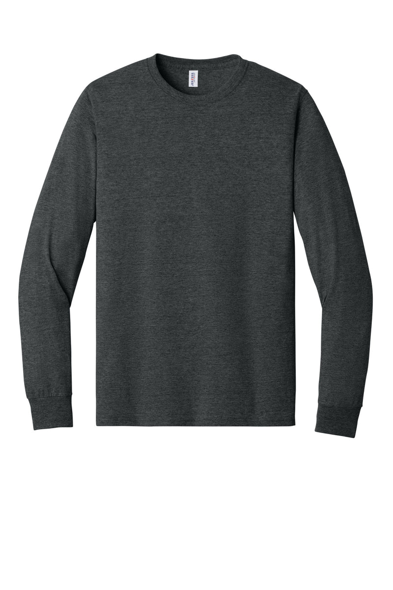 Jerzees - Dri-Power 50/50 Cotton/Poly Long Sleeve T-Shirt - Black Heather