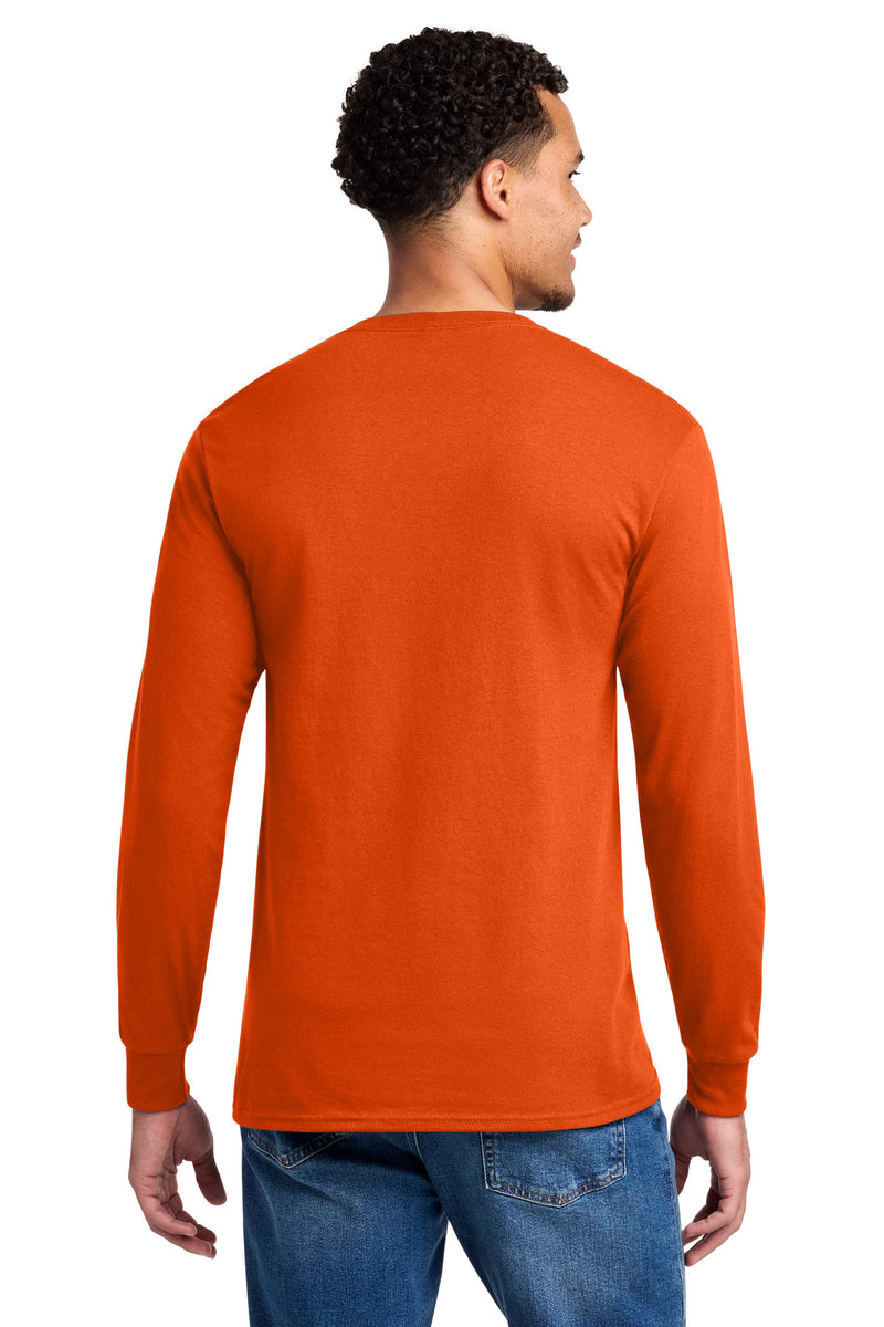 Jerzees - Dri-Power 50/50 Cotton/Poly Long Sleeve T-Shirt - Burnt Orange
