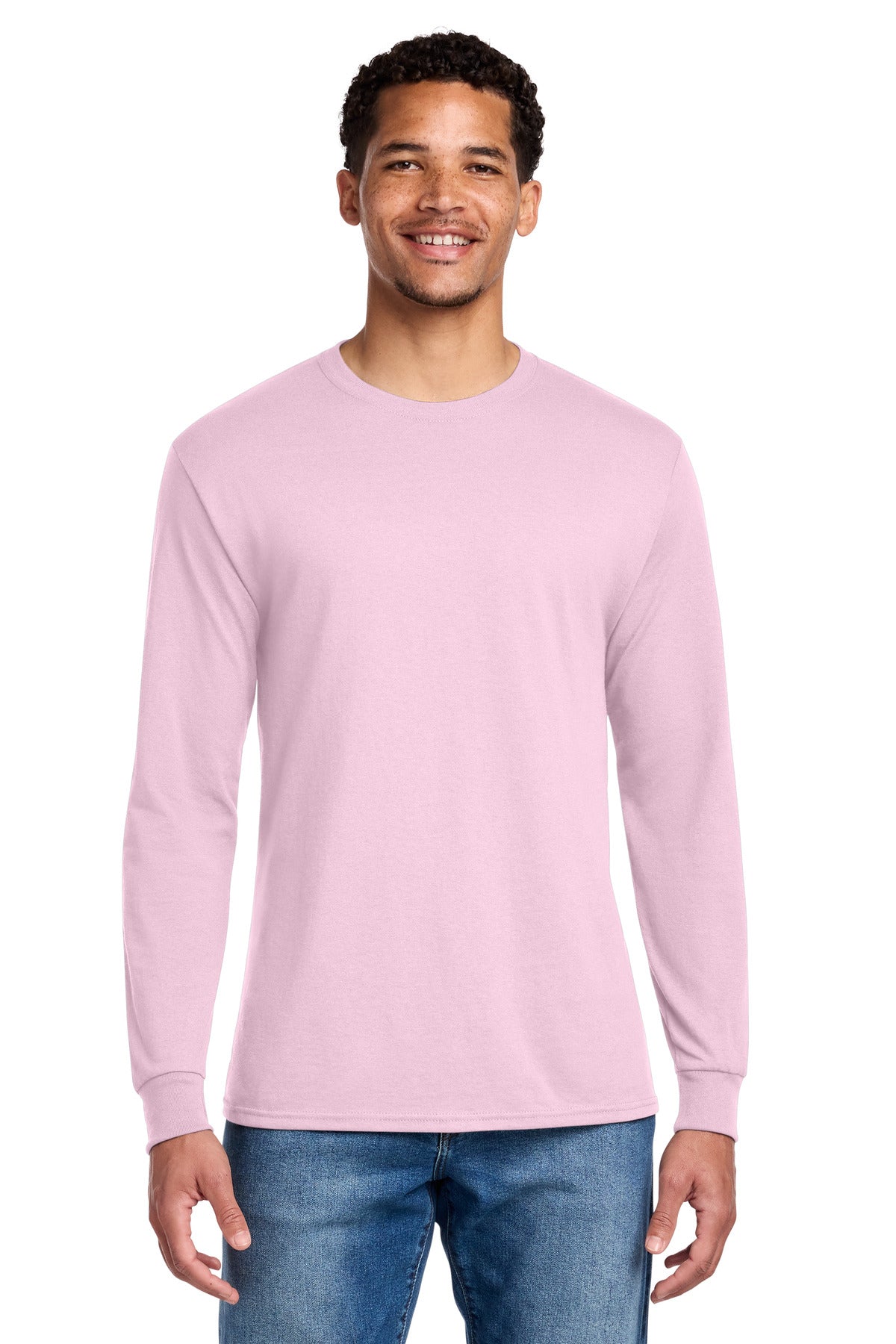 Jerzees - Dri-Power 50/50 Cotton/Poly Long Sleeve T-Shirt - Classic Pink
