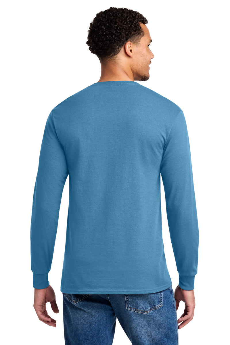 Jerzees - Dri-Power 50/50 Cotton/Poly Long Sleeve T-Shirt - Columbia Blue