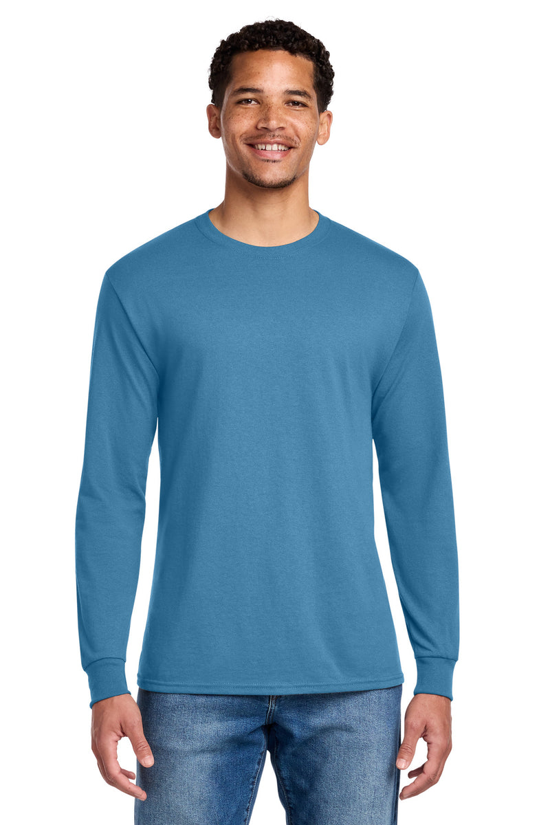 Jerzees - Dri-Power 50/50 Cotton/Poly Long Sleeve T-Shirt - Columbia Blue