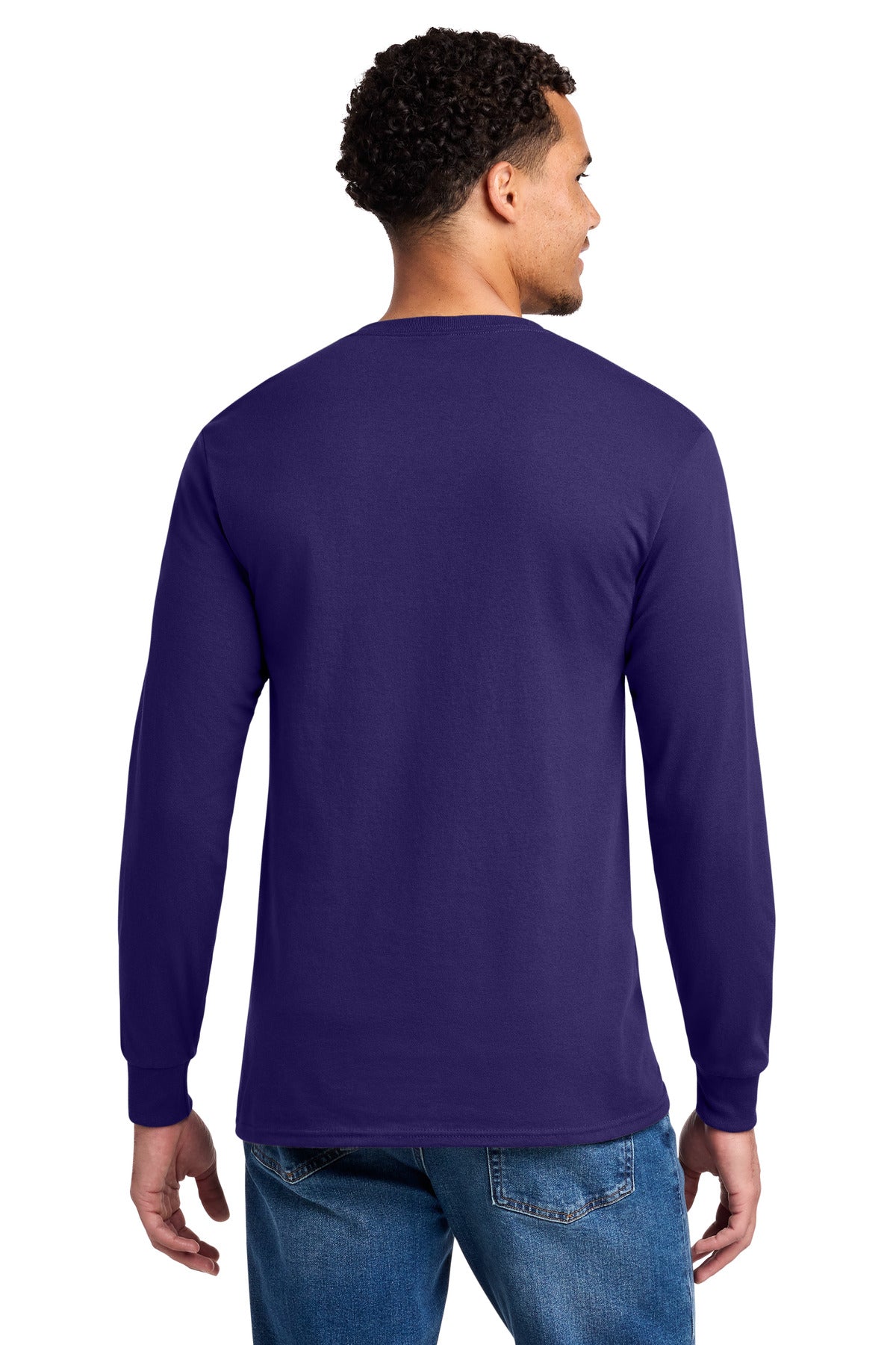 Jerzees - Dri-Power 50/50 Cotton/Poly Long Sleeve T-Shirt - Deep Purple