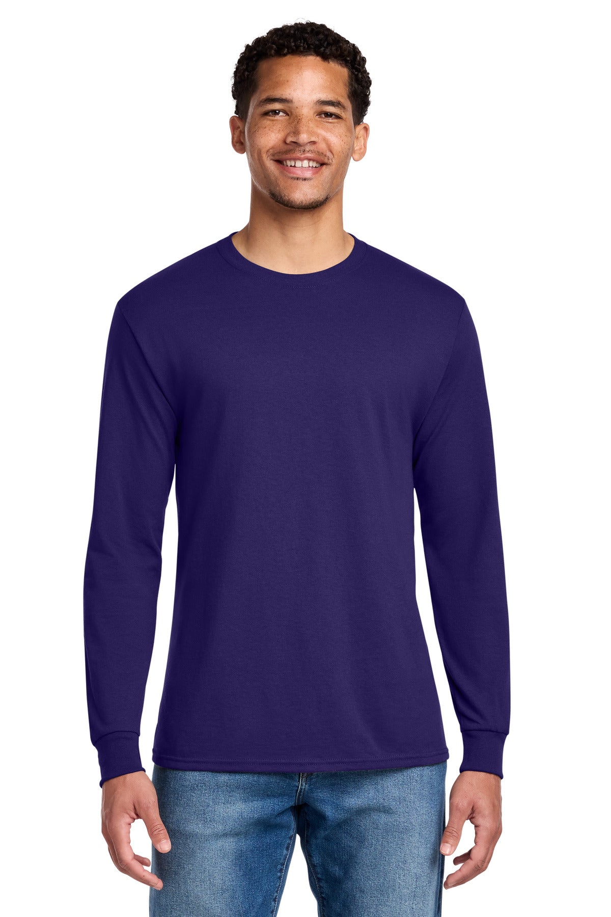 Jerzees - Dri-Power 50/50 Cotton/Poly Long Sleeve T-Shirt - Deep Purple