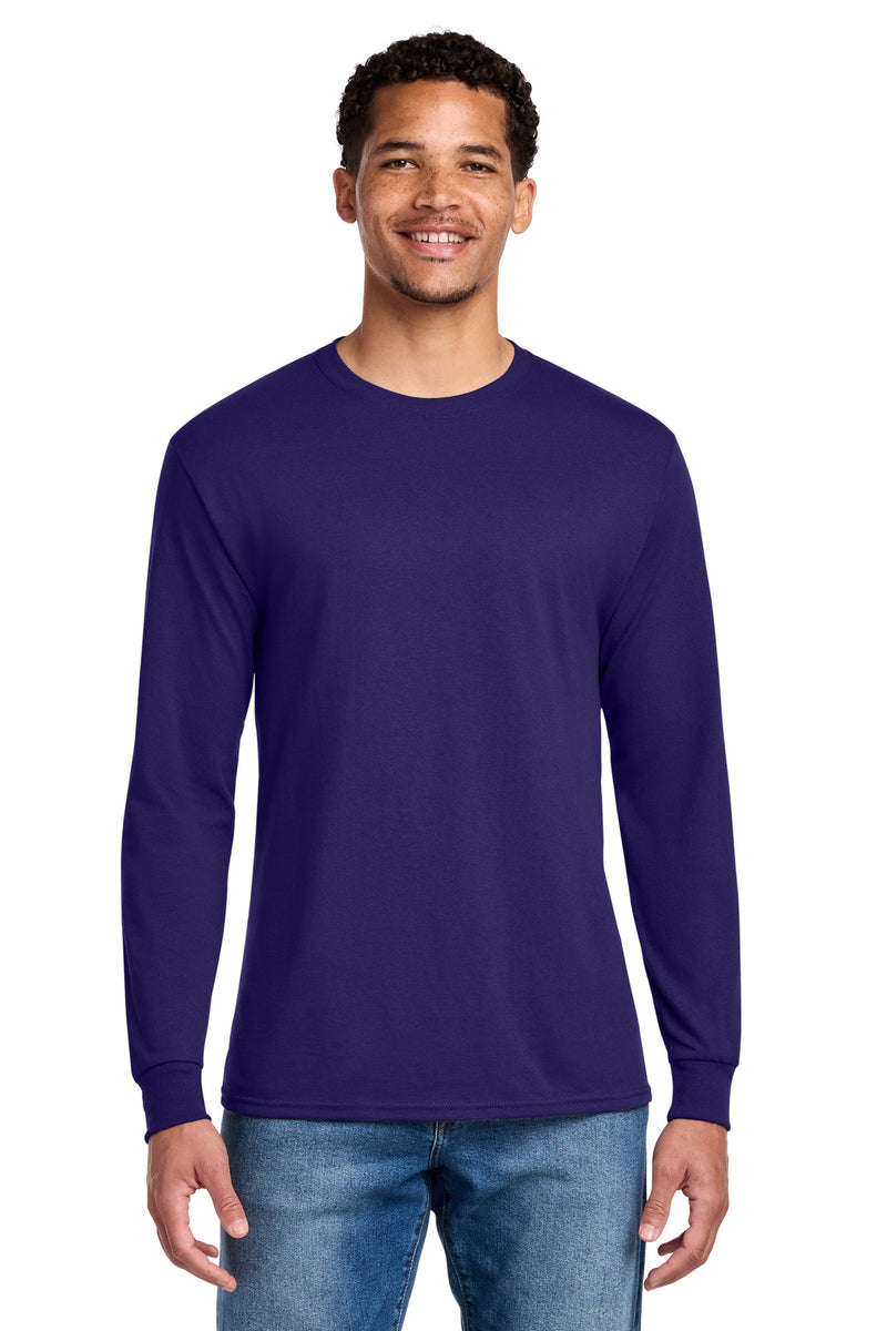 Jerzees - Dri-Power 50/50 Cotton/Poly Long Sleeve T-Shirt - Deep Purple