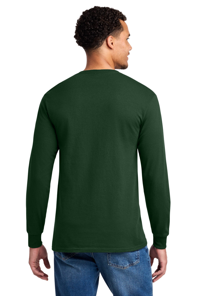 Jerzees - Dri-Power 50/50 Cotton/Poly Long Sleeve T-Shirt - Forest Green