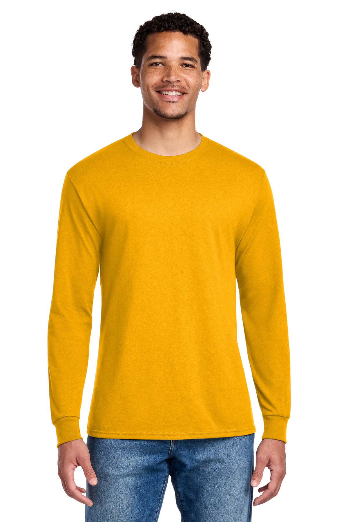 Jerzees - Dri-Power 50/50 Cotton/Poly Long Sleeve T-Shirt - Gold