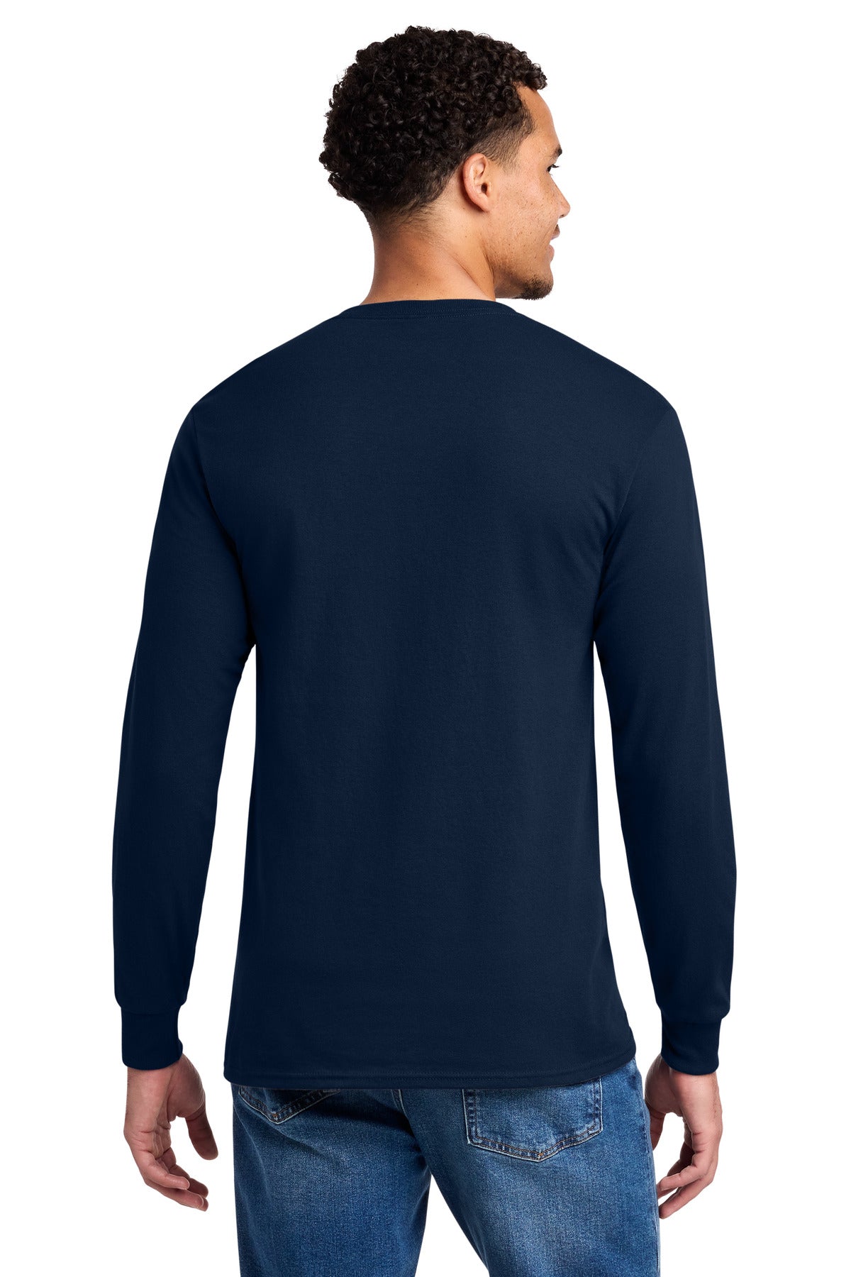 Jerzees - Dri-Power 50/50 Cotton/Poly Long Sleeve T-Shirt - J. Navy
