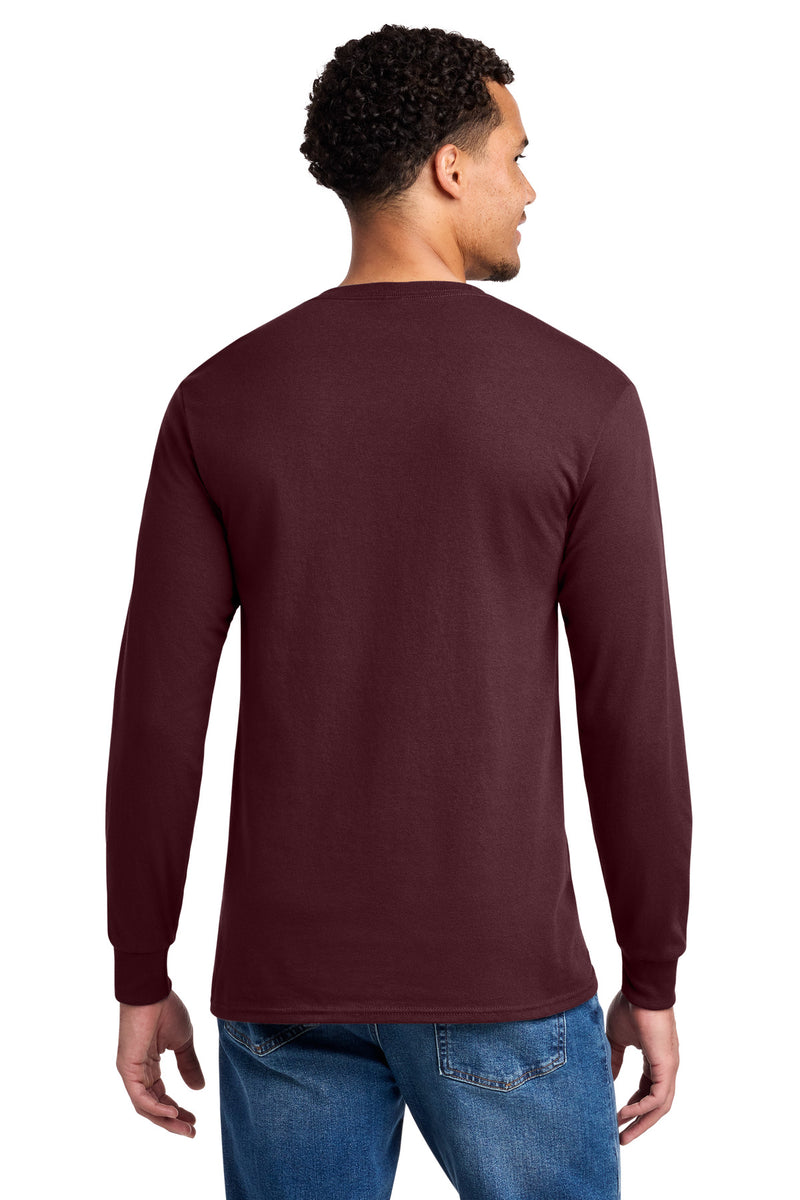 Jerzees - Dri-Power 50/50 Cotton/Poly Long Sleeve T-Shirt - Maroon