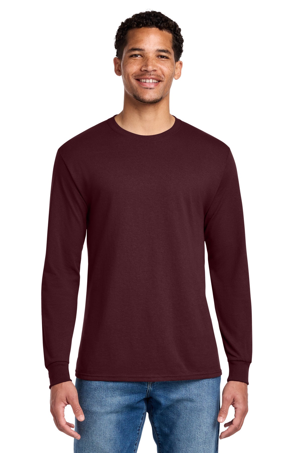 Jerzees - Dri-Power 50/50 Cotton/Poly Long Sleeve T-Shirt - Maroon