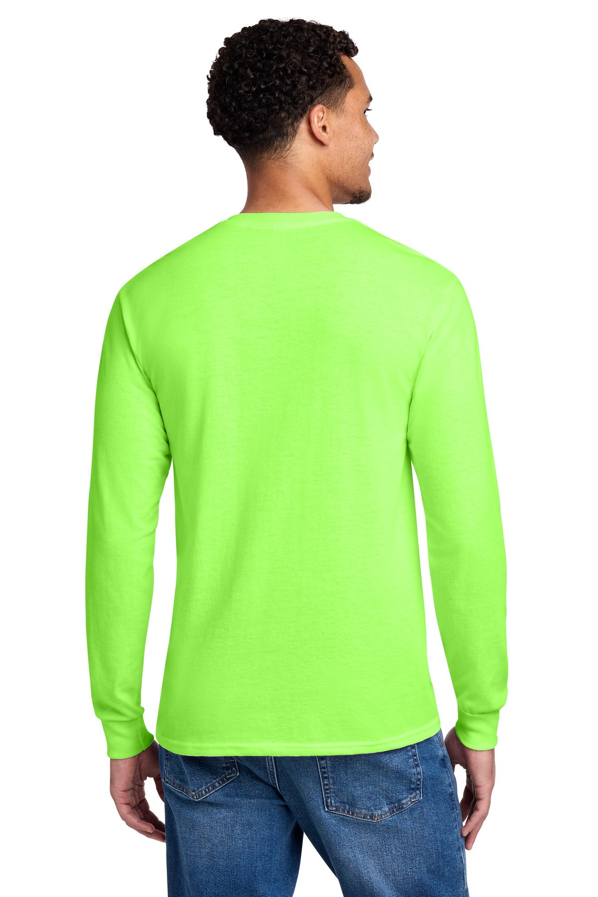 Jerzees - Dri-Power 50/50 Cotton/Poly Long Sleeve T-Shirt - Neon Green