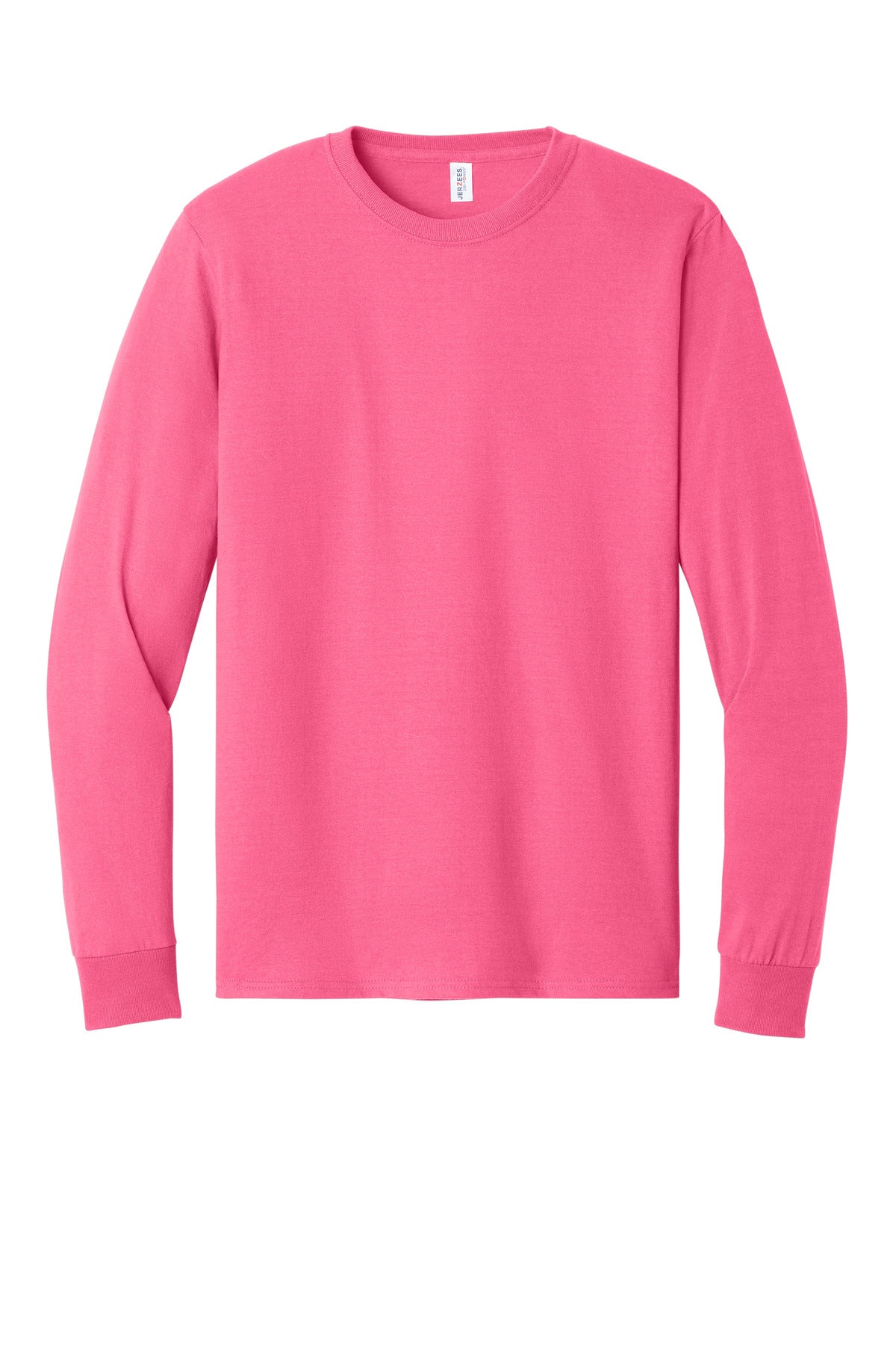 Jerzees - Dri-Power 50/50 Cotton/Poly Long Sleeve T-Shirt - Neon Pink