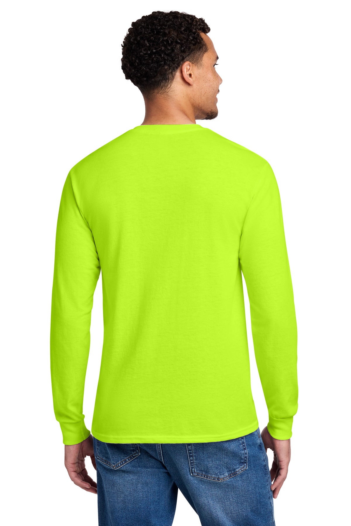 Jerzees - Dri-Power 50/50 Cotton/Poly Long Sleeve T-Shirt - Safety Green