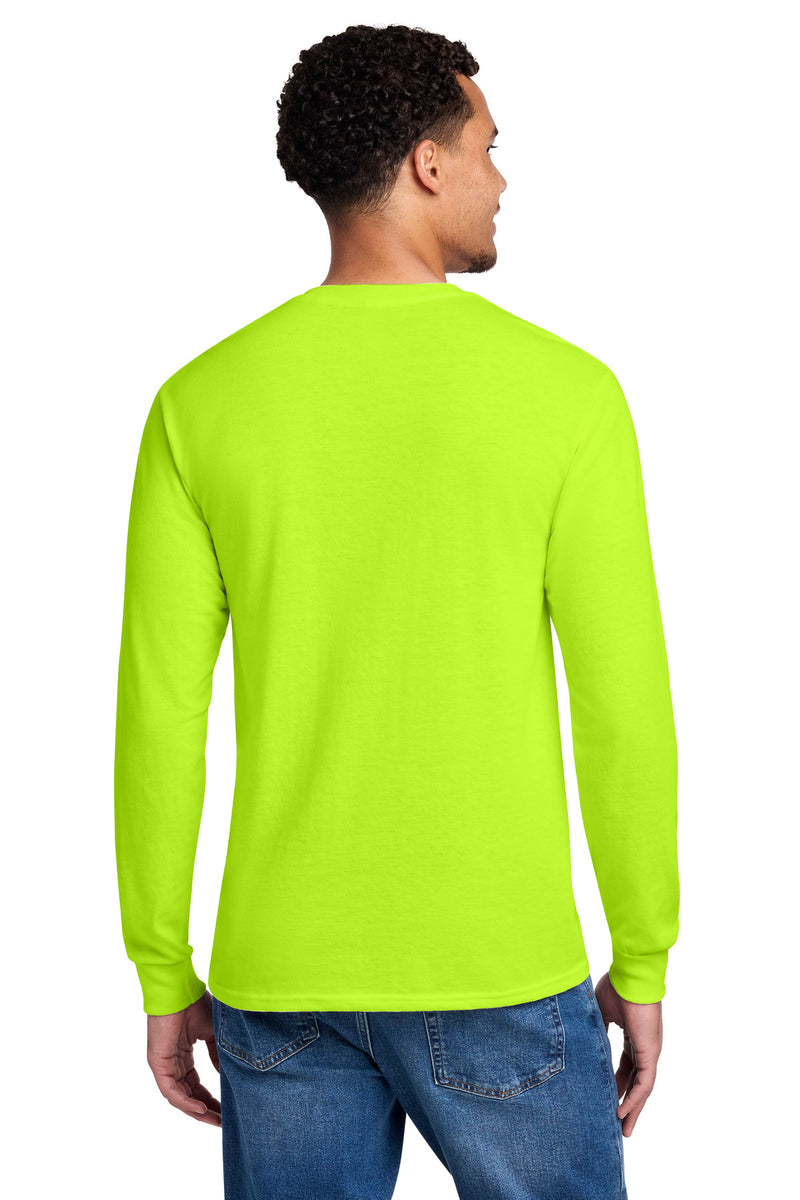 Jerzees - Dri-Power 50/50 Cotton/Poly Long Sleeve T-Shirt - Safety Green