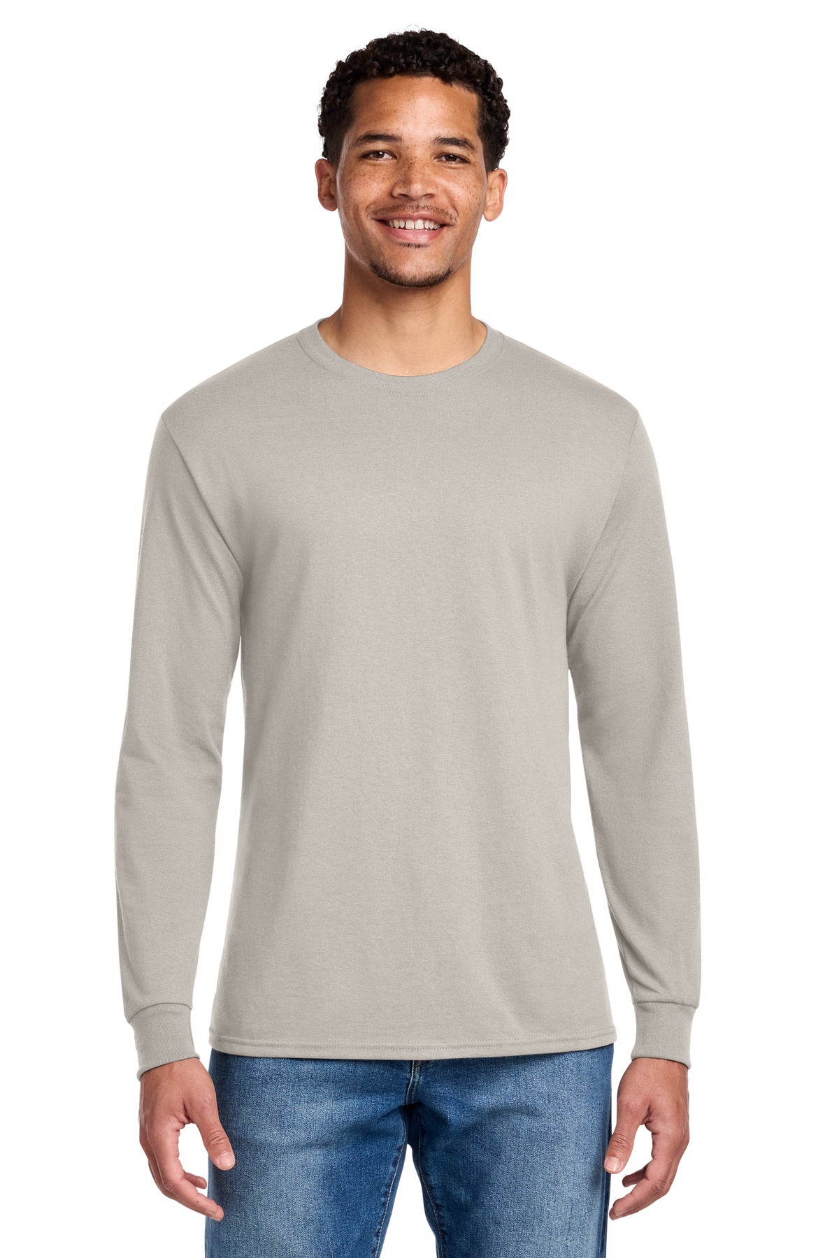 Jerzees - Dri-Power 50/50 Cotton/Poly Long Sleeve T-Shirt - Sandstone