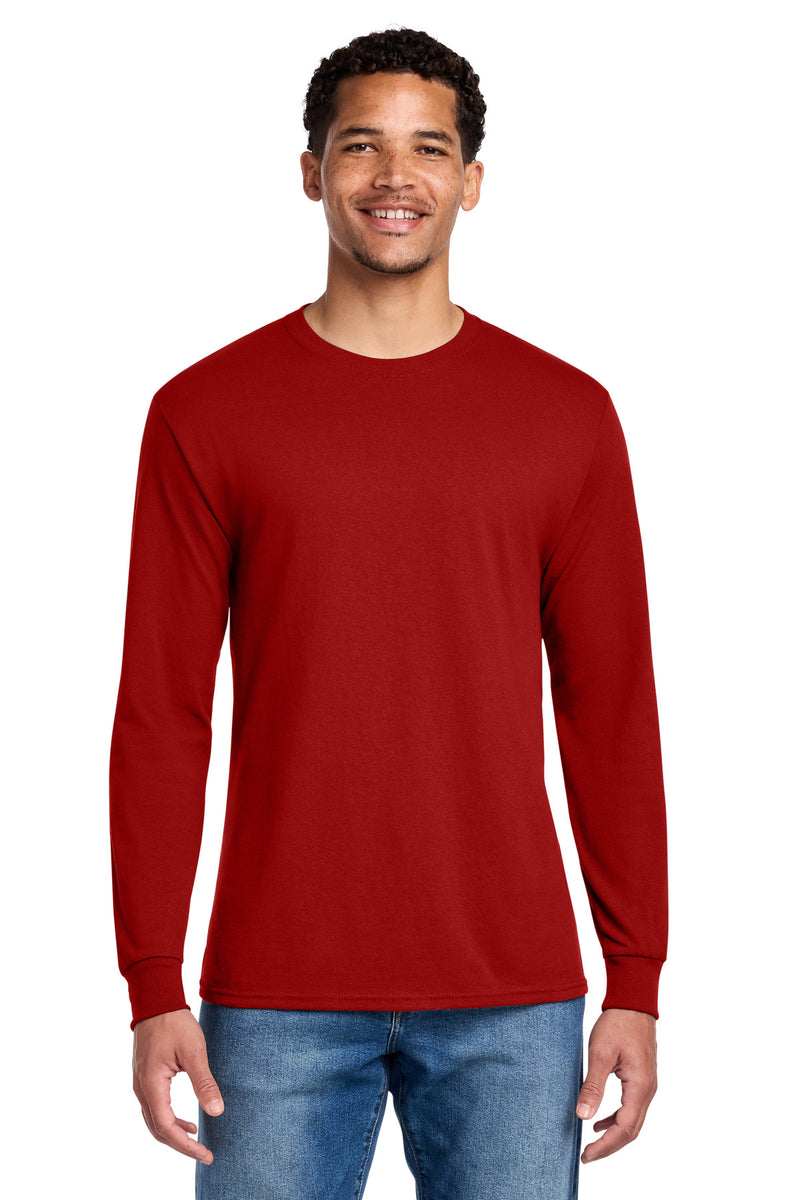 Jerzees - Dri-Power 50/50 Cotton/Poly Long Sleeve T-Shirt - True Red