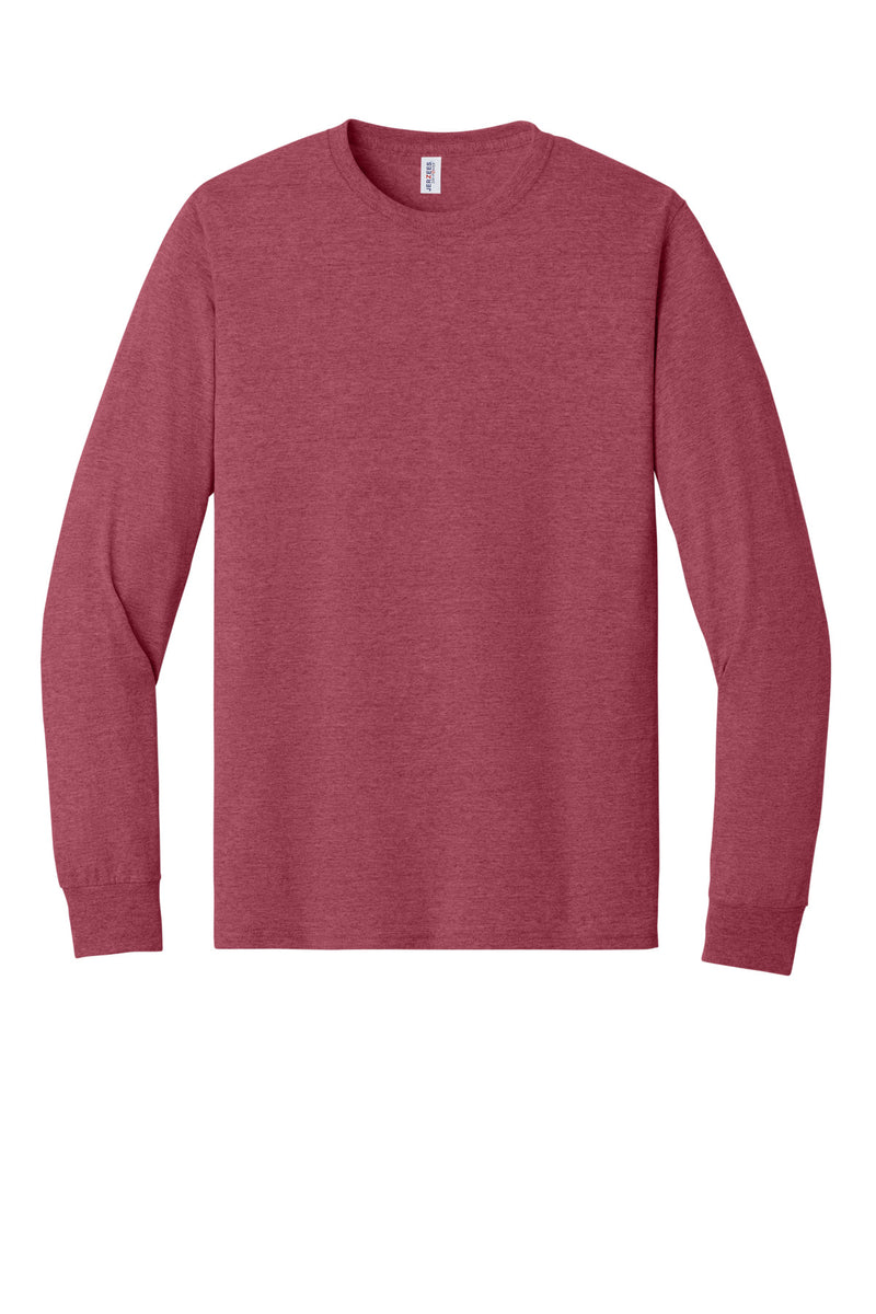 Jerzees - Dri-Power 50/50 Cotton/Poly Long Sleeve T-Shirt - Vintage Heather Red