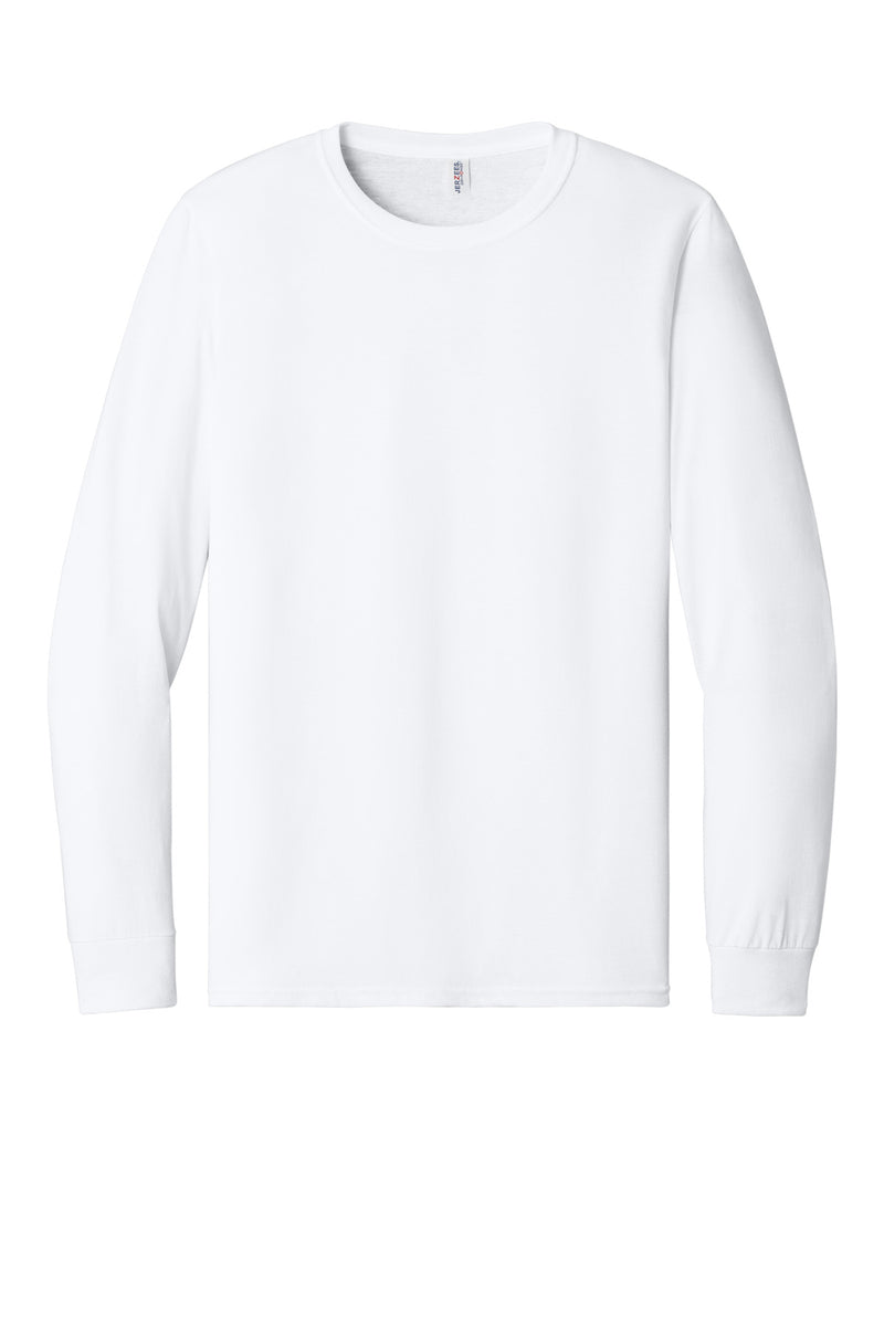 Jerzees - Dri-Power 50/50 Cotton/Poly Long Sleeve T-Shirt - White