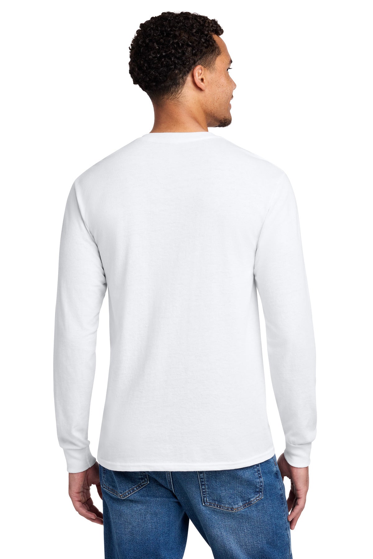 Jerzees - Dri-Power 50/50 Cotton/Poly Long Sleeve T-Shirt - White