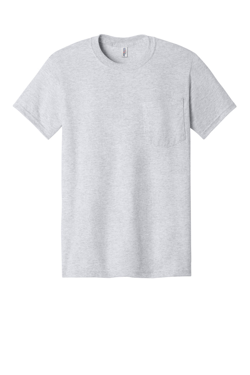 Jerzees -  Dri-Power 50/50 Cotton/Poly Pocket T-Shirt - Ash