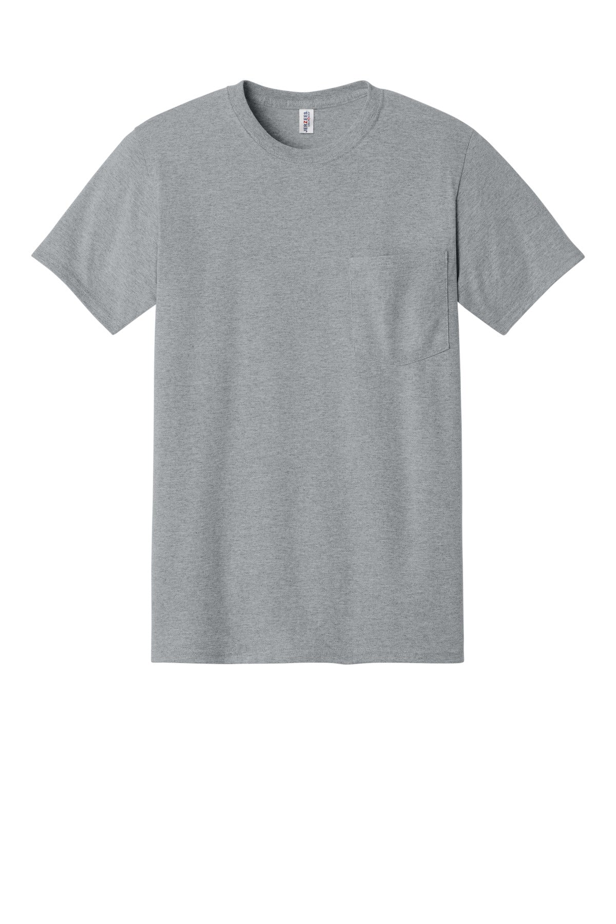 Jerzees -  Dri-Power 50/50 Cotton/Poly Pocket T-Shirt - Athletic Heather