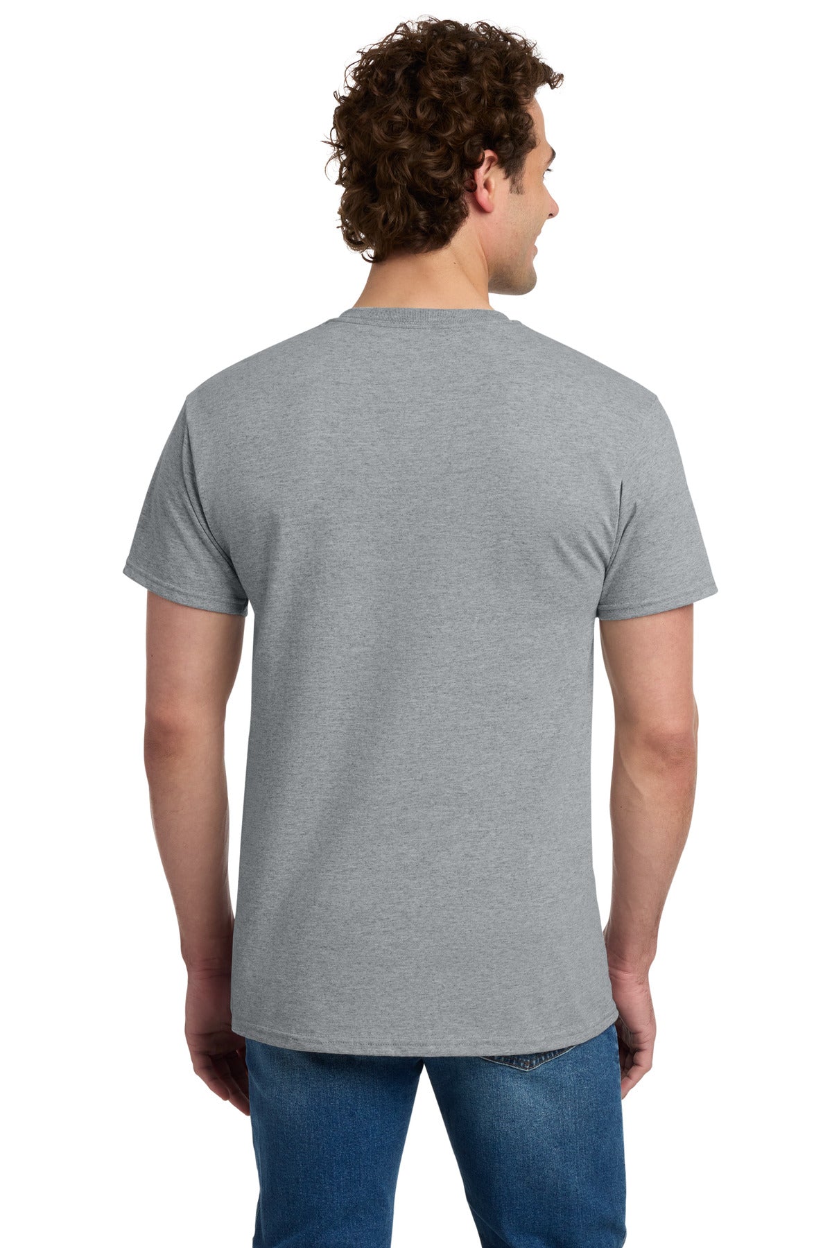 Jerzees -  Dri-Power 50/50 Cotton/Poly Pocket T-Shirt - Athletic Heather