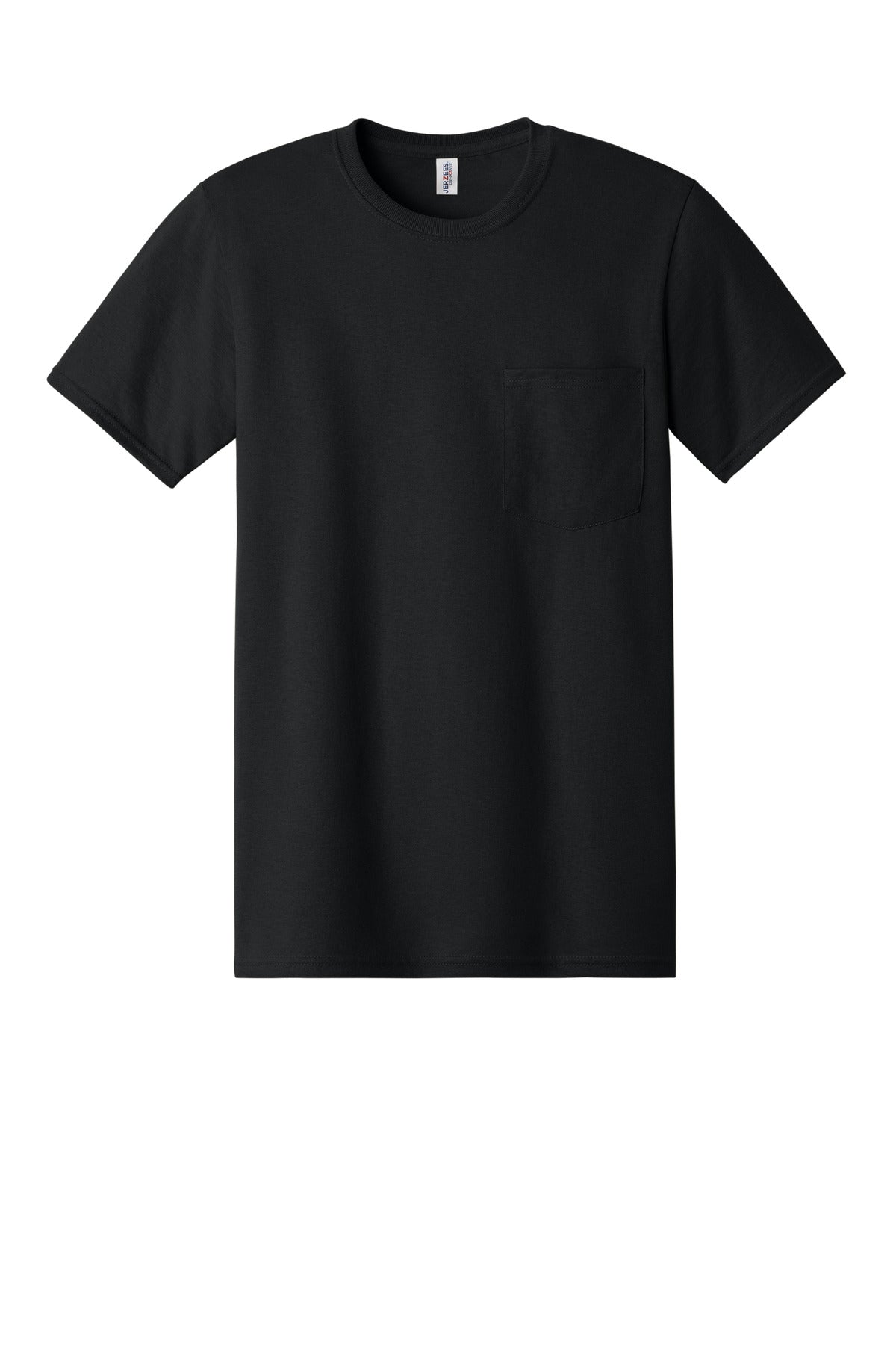 Jerzees -  Dri-Power 50/50 Cotton/Poly Pocket T-Shirt - Black