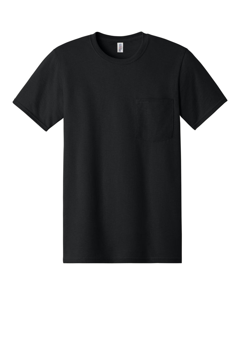 Jerzees -  Dri-Power 50/50 Cotton/Poly Pocket T-Shirt - Black