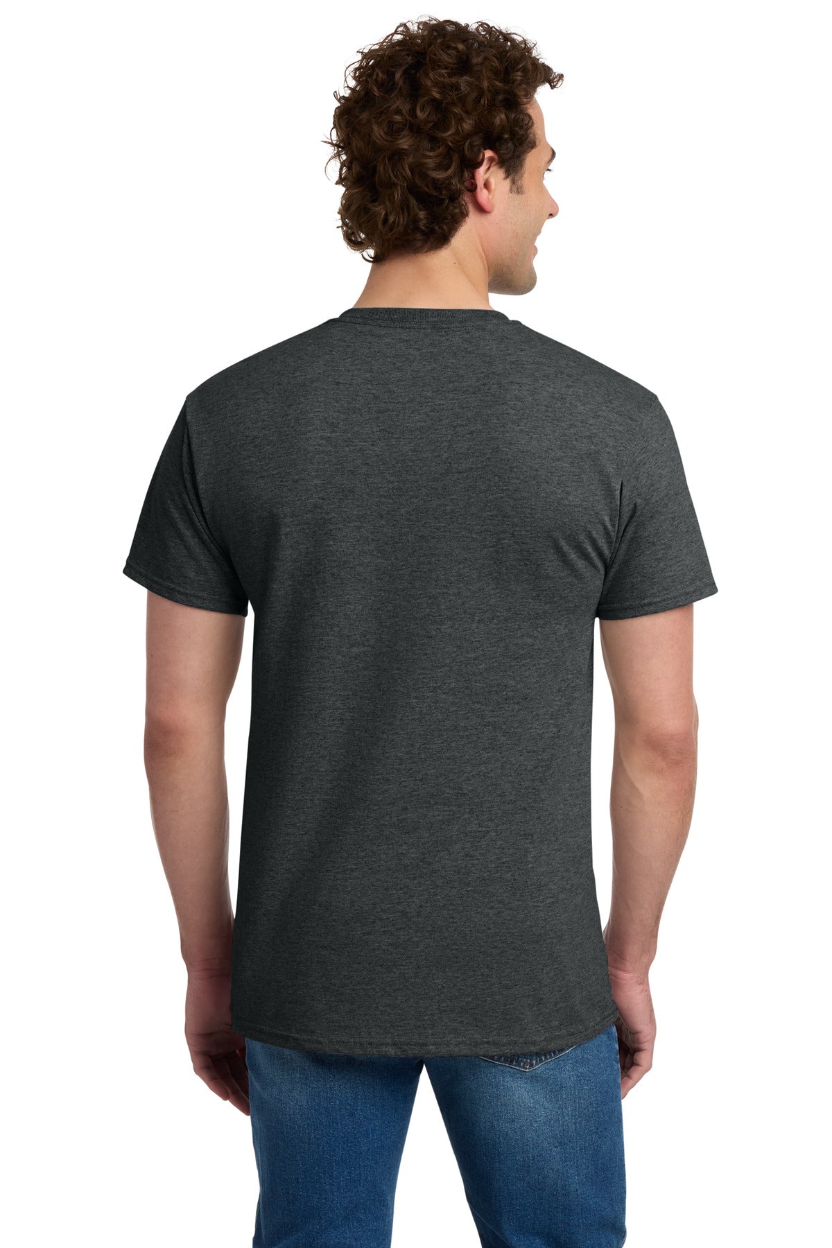 Jerzees -  Dri-Power 50/50 Cotton/Poly Pocket T-Shirt - Black Heather
