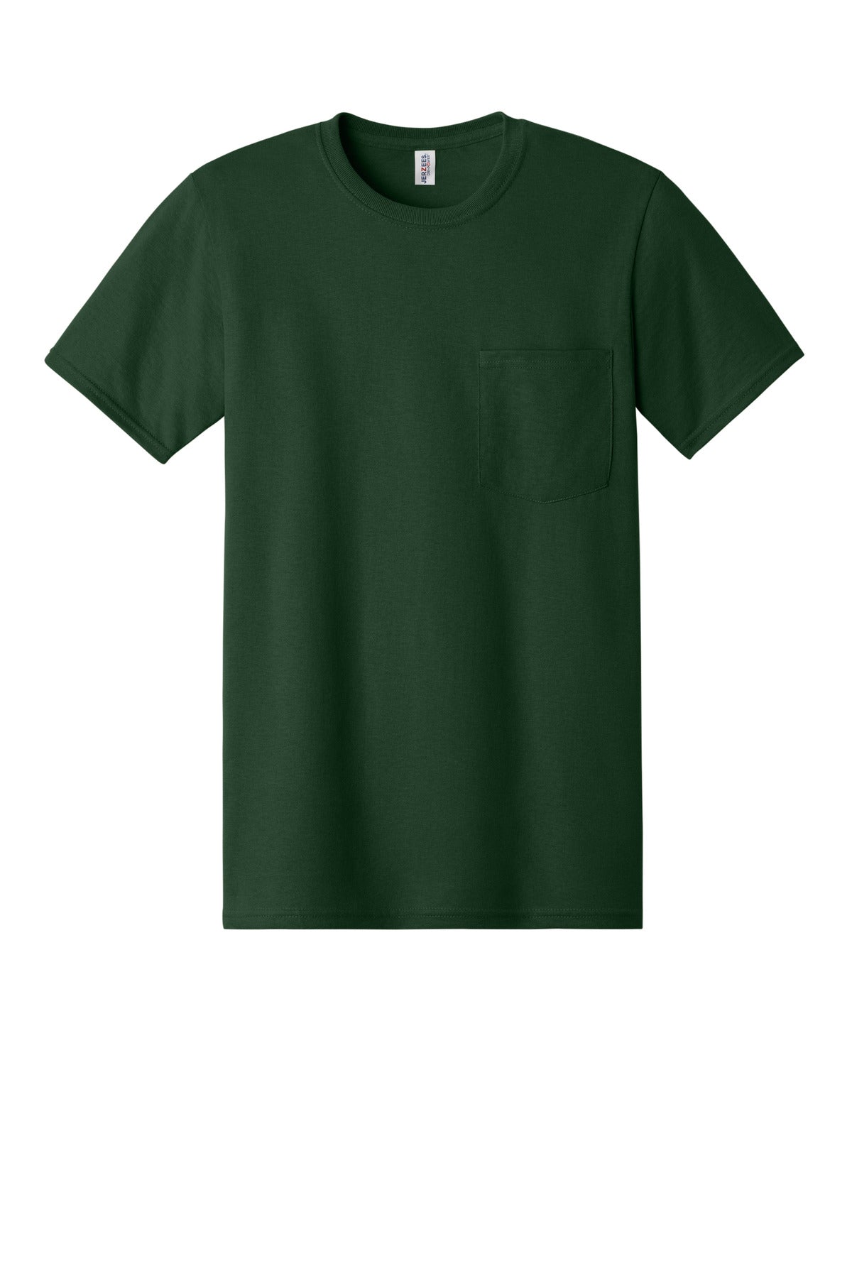 Jerzees -  Dri-Power 50/50 Cotton/Poly Pocket T-Shirt - Forest Green