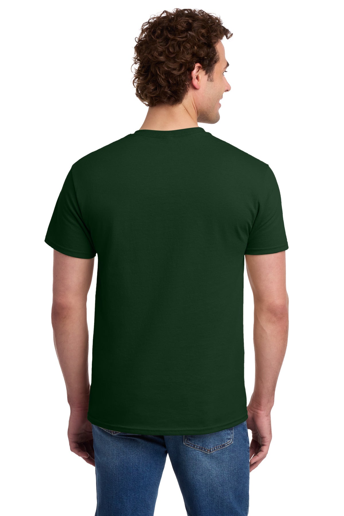 Jerzees -  Dri-Power 50/50 Cotton/Poly Pocket T-Shirt - Forest Green