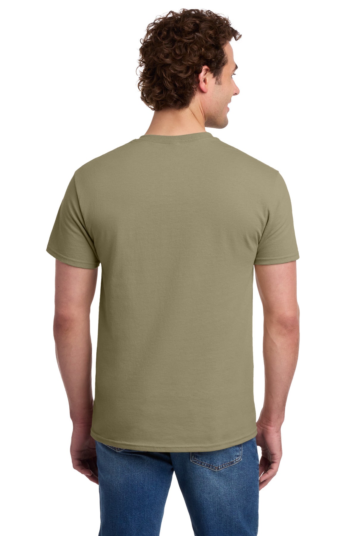 Jerzees -  Dri-Power 50/50 Cotton/Poly Pocket T-Shirt - Khaki