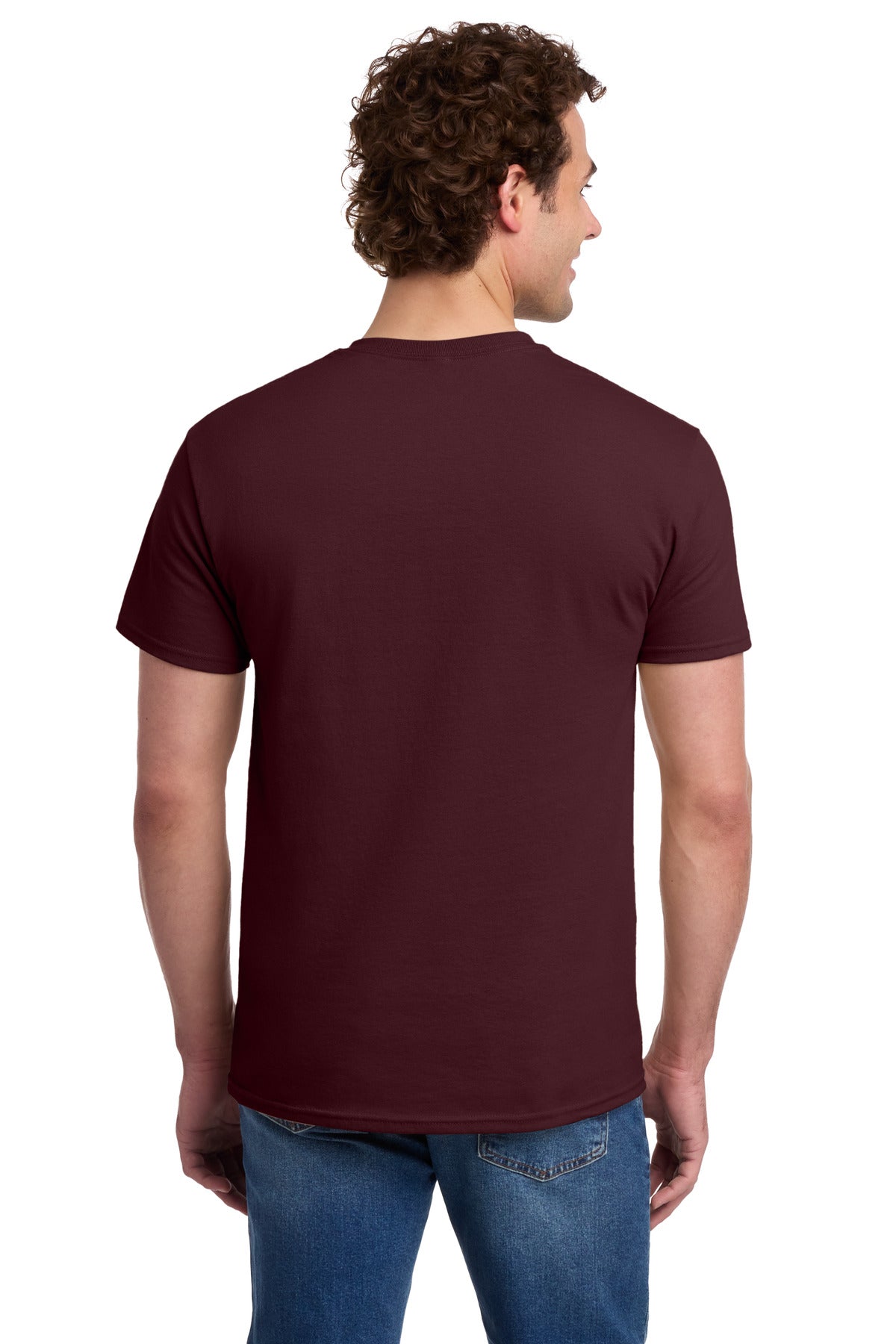 Jerzees -  Dri-Power 50/50 Cotton/Poly Pocket T-Shirt - Maroon
