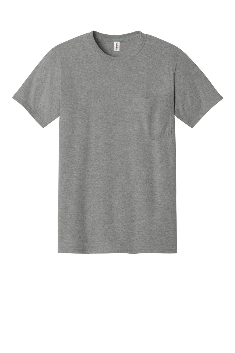 Jerzees -  Dri-Power 50/50 Cotton/Poly Pocket T-Shirt - Oxford