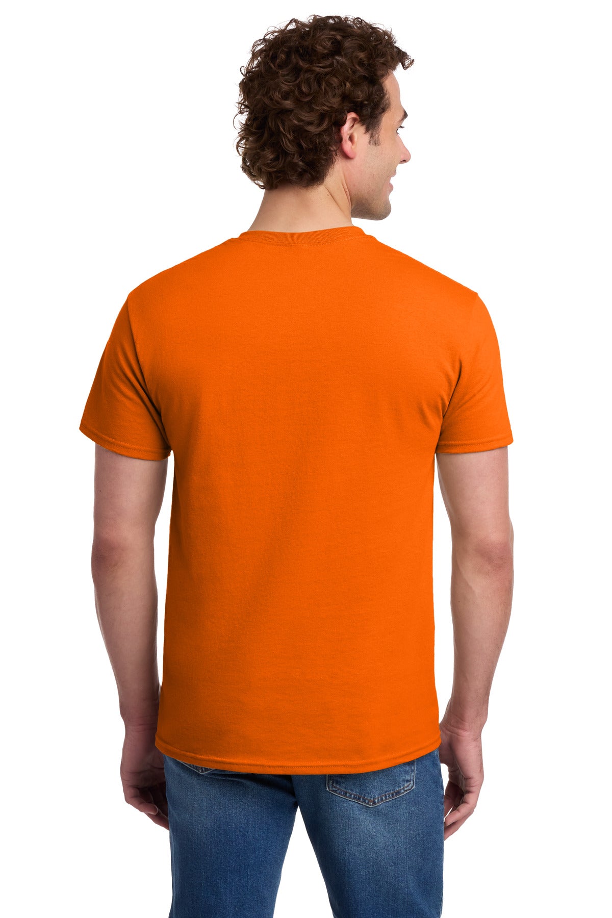 Jerzees -  Dri-Power 50/50 Cotton/Poly Pocket T-Shirt - Safety Orange