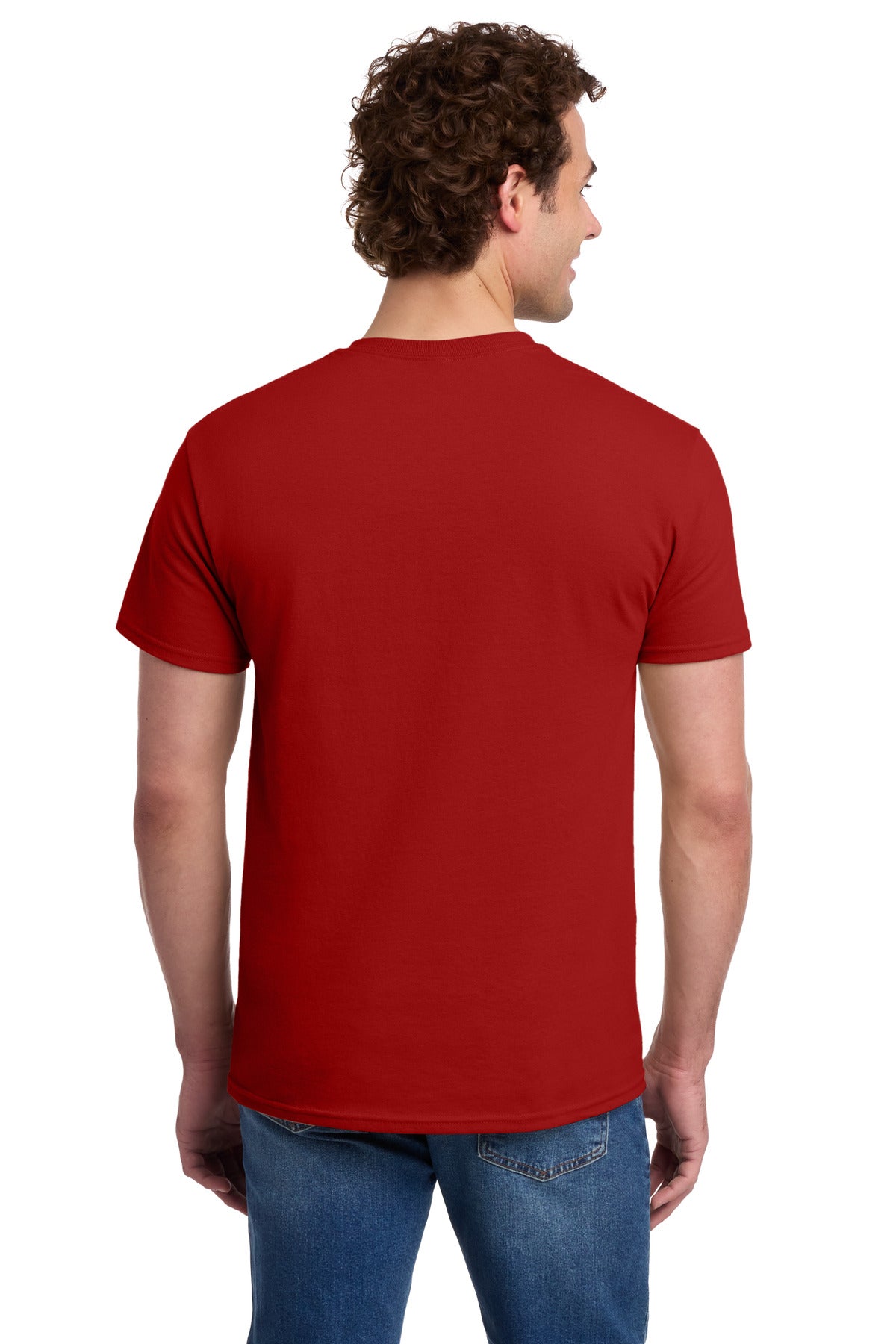Jerzees -  Dri-Power 50/50 Cotton/Poly Pocket T-Shirt - True Red