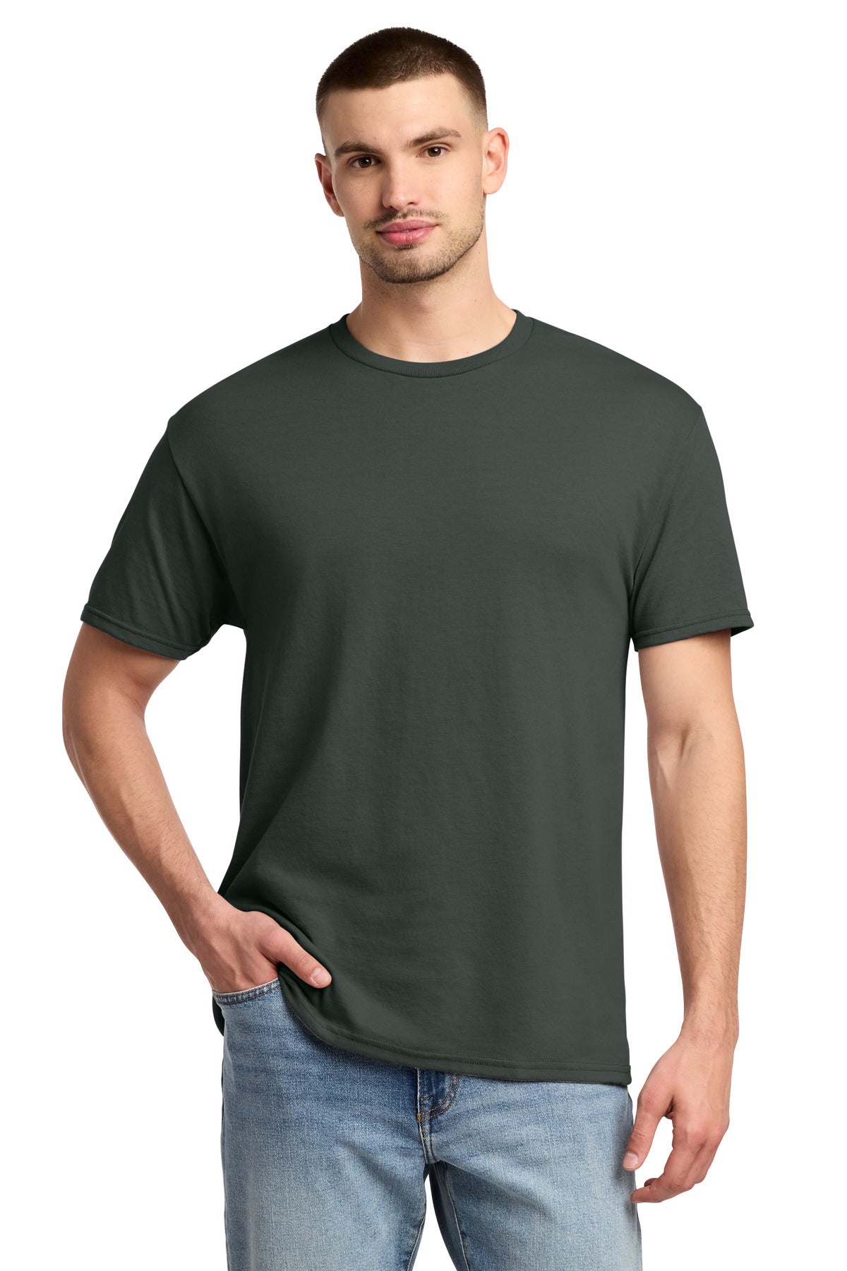 Jerzees -  Dri-Power 50/50 Cotton/Poly T-Shirt - Charcoal Grey