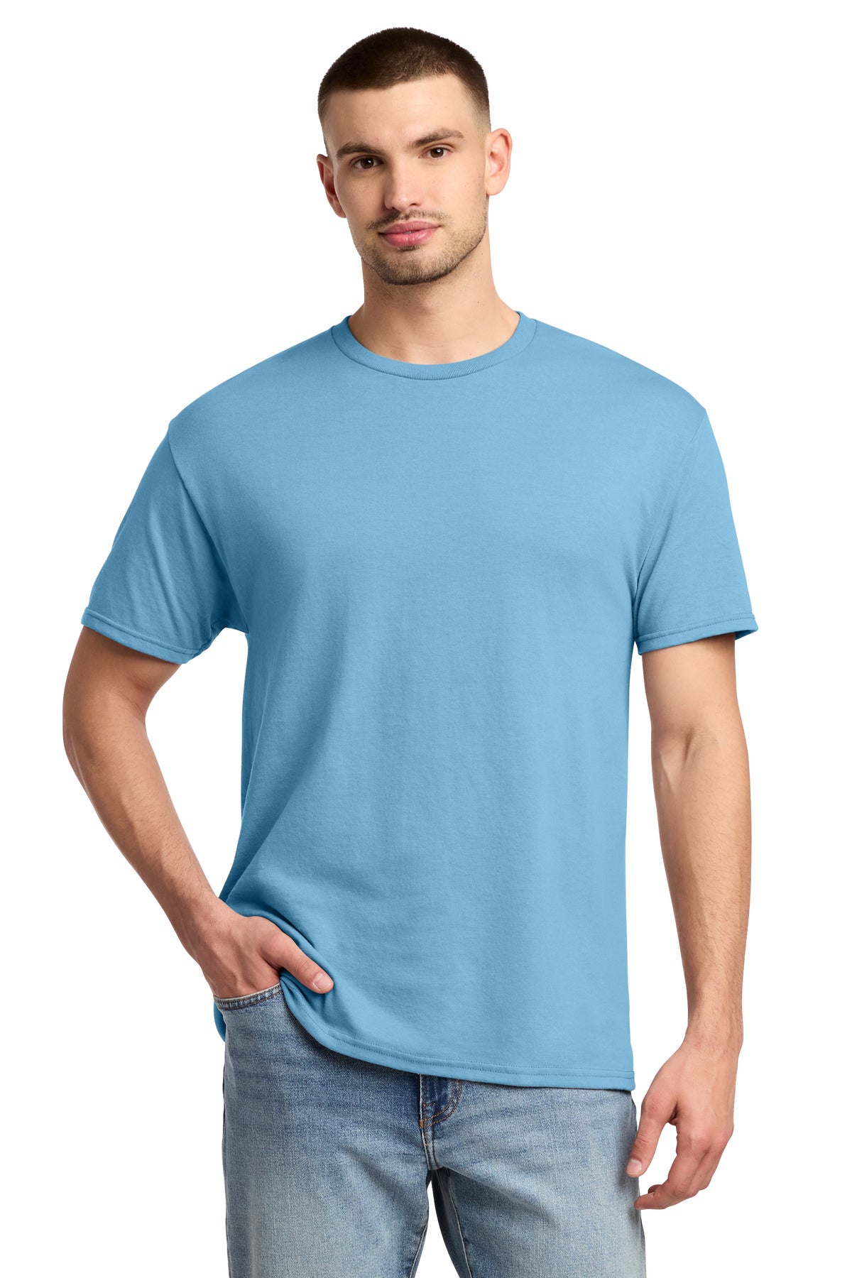 Jerzees -  Dri-Power 50/50 Cotton/Poly T-Shirt - Light Blue