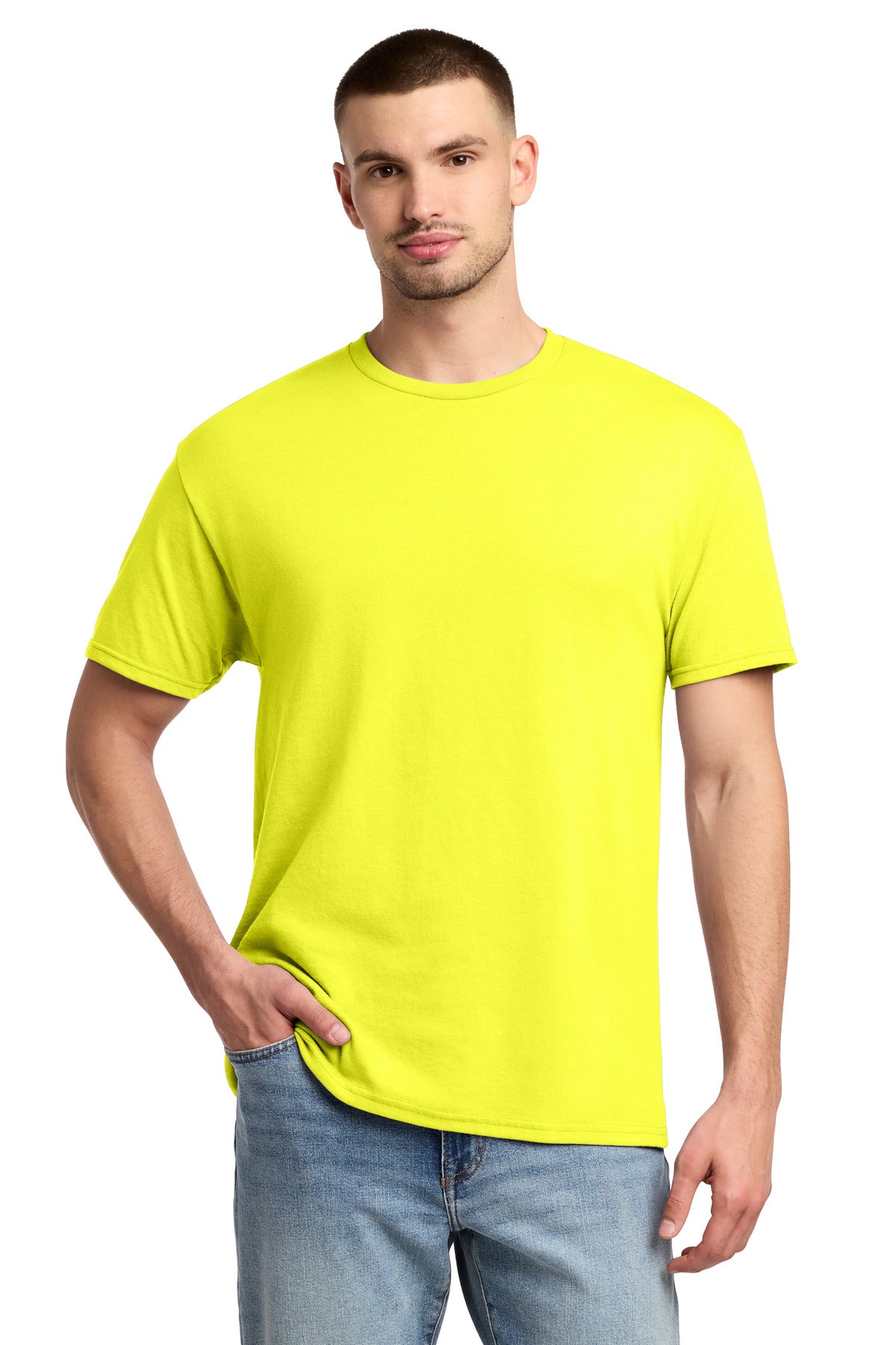 Jerzees -  Dri-Power 50/50 Cotton/Poly T-Shirt - Neon Yellow