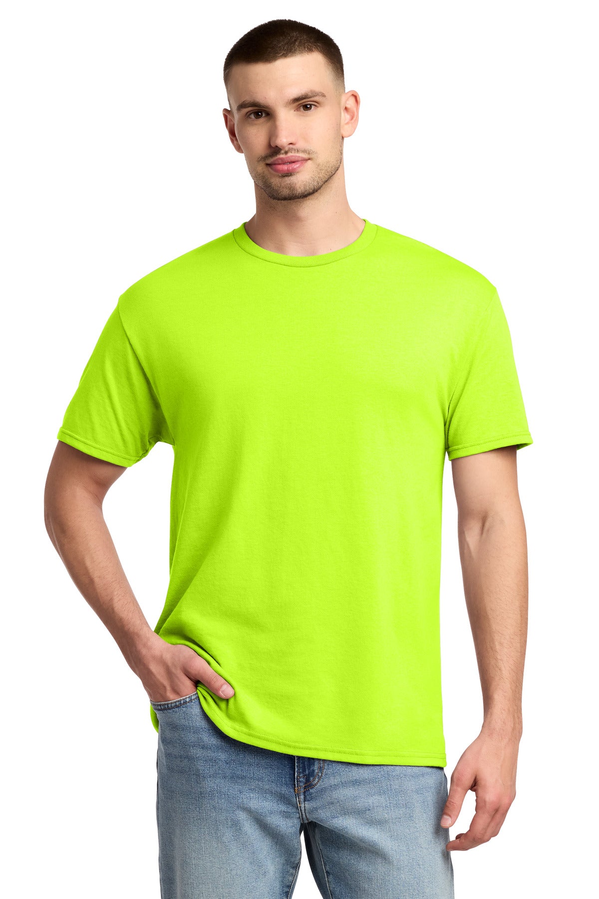 Jerzees -  Dri-Power 50/50 Cotton/Poly T-Shirt - Safety Green