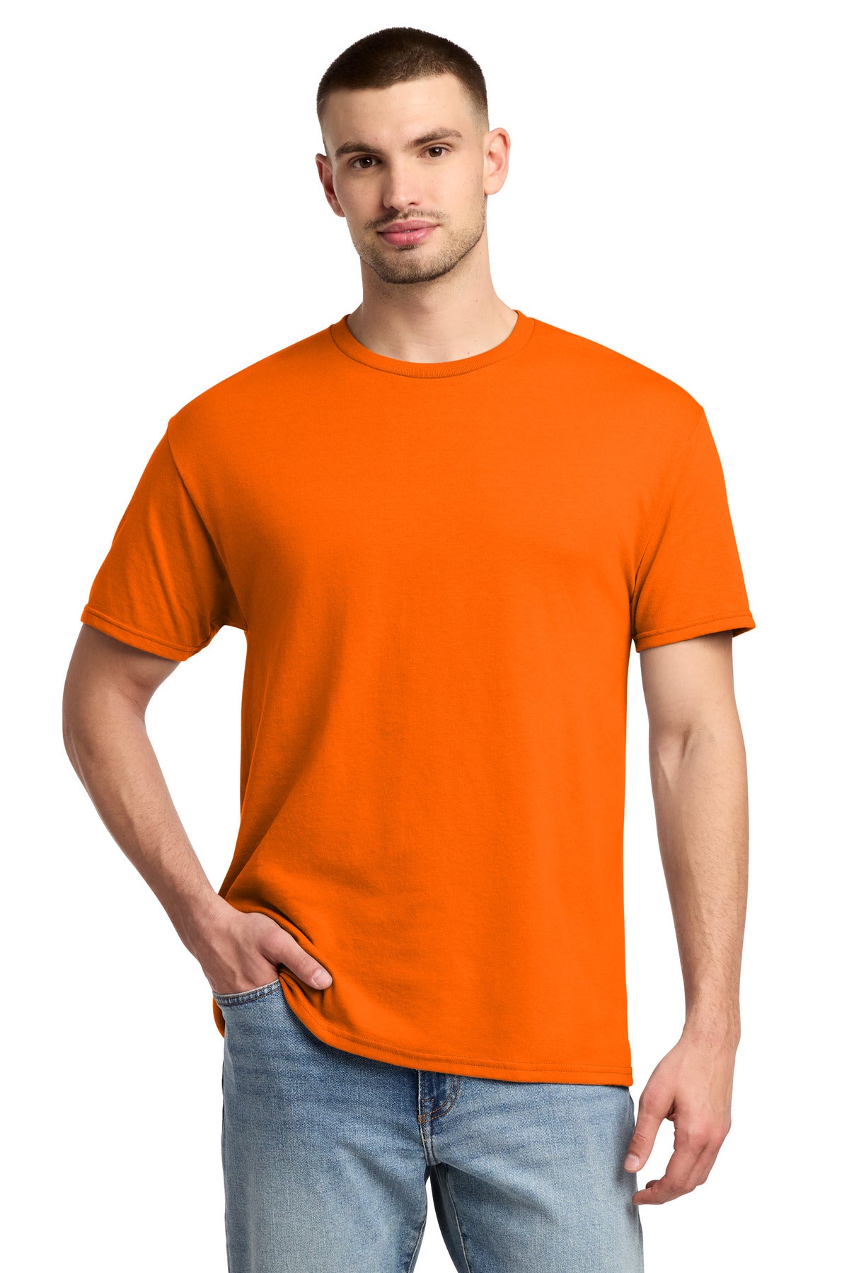 Jerzees -  Dri-Power 50/50 Cotton/Poly T-Shirt - Safety Orange