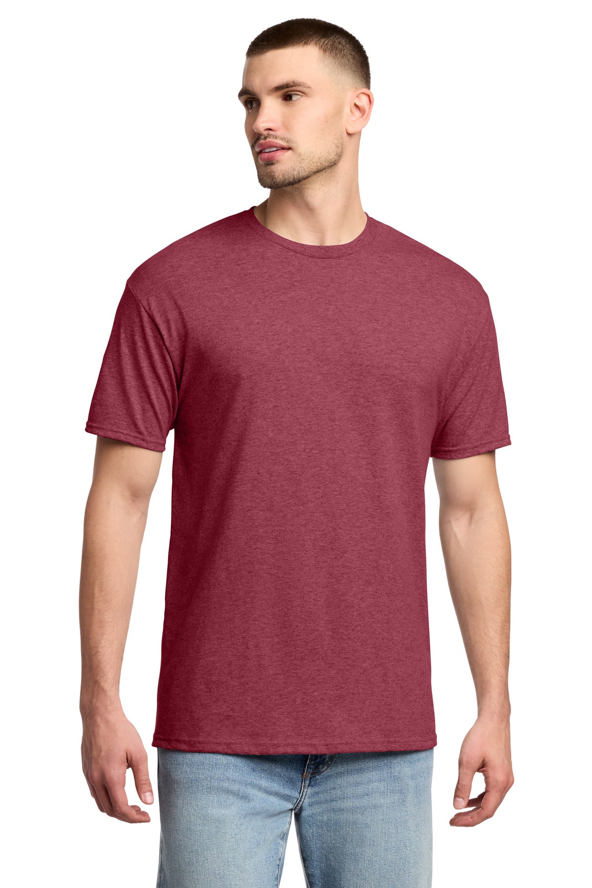 Jerzees -  Dri-Power 50/50 Cotton/Poly T-Shirt - Vintage Heather Red