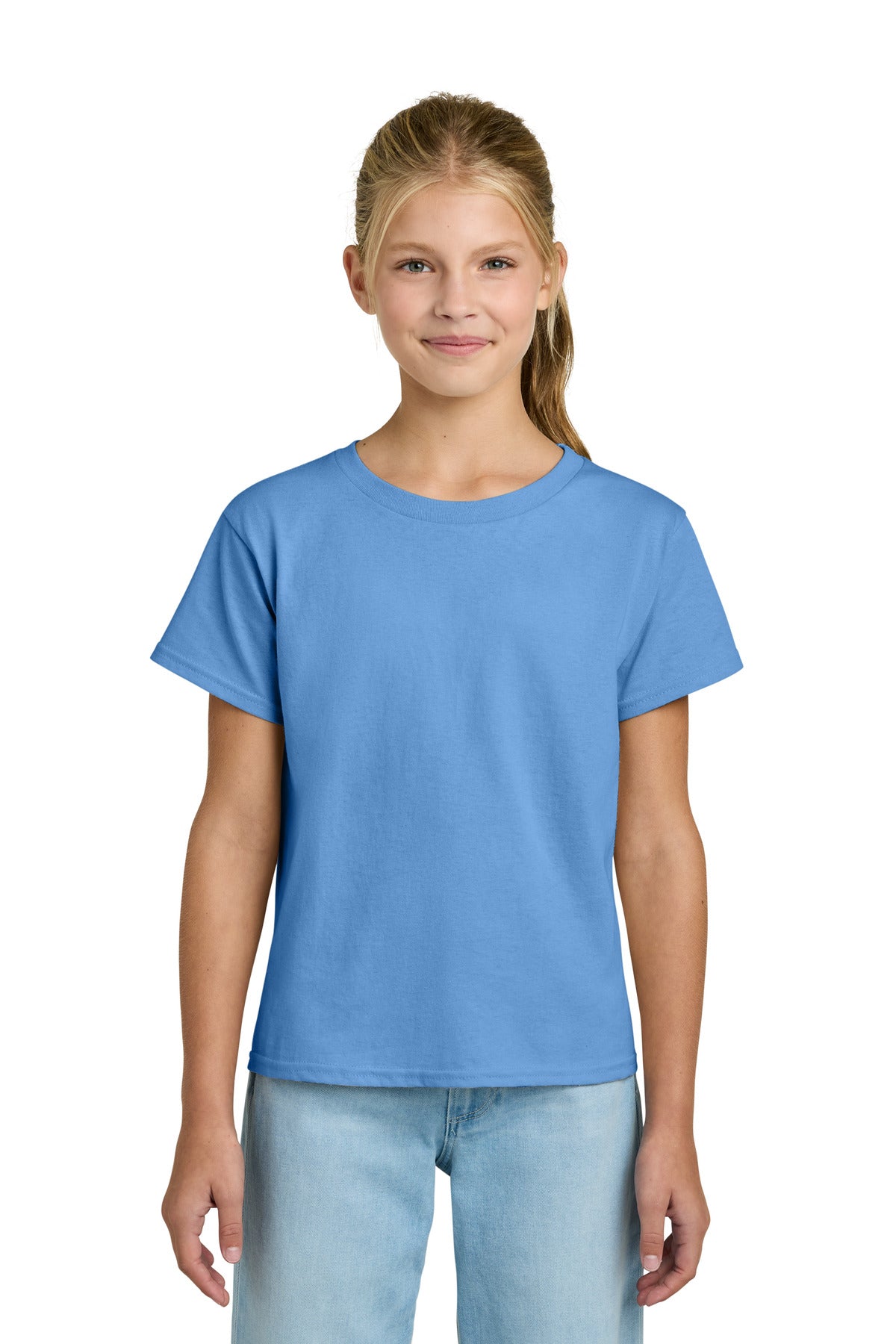 Gildan Youth Light Cotton Tee - Carolina Blue