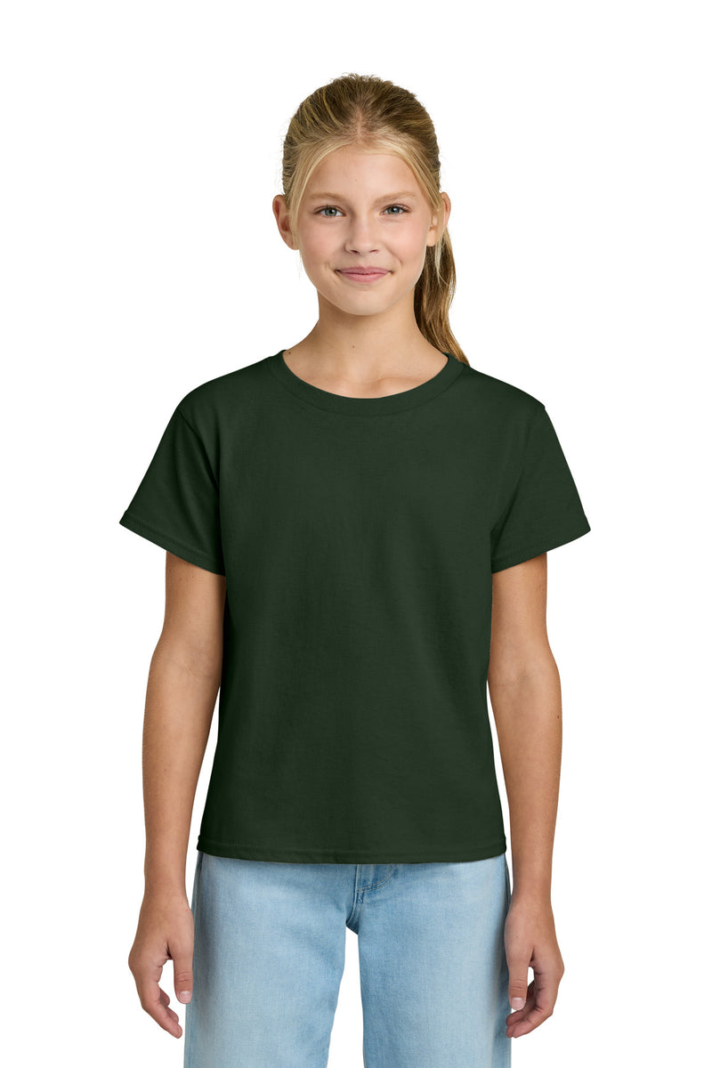 Gildan Youth Light Cotton Tee - Forest Green