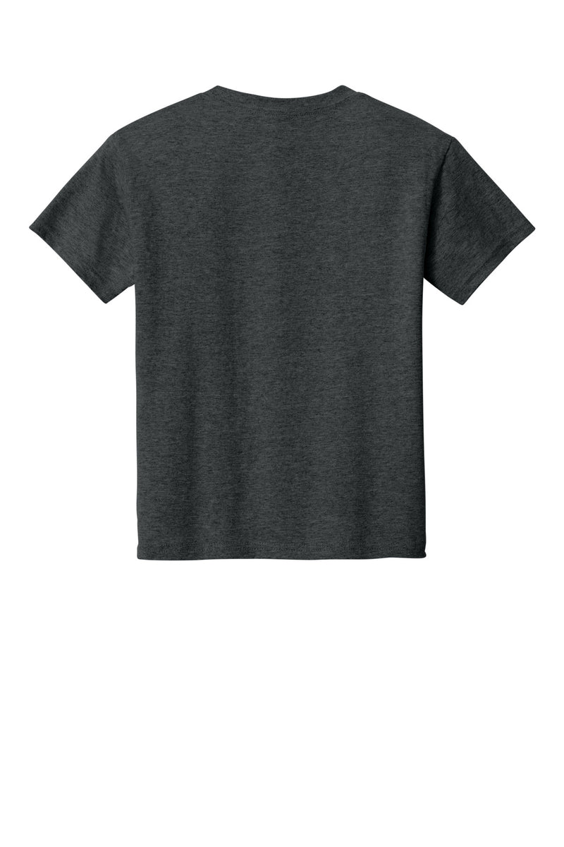 Gildan Youth Light Cotton Tee - Heather Dark Grey