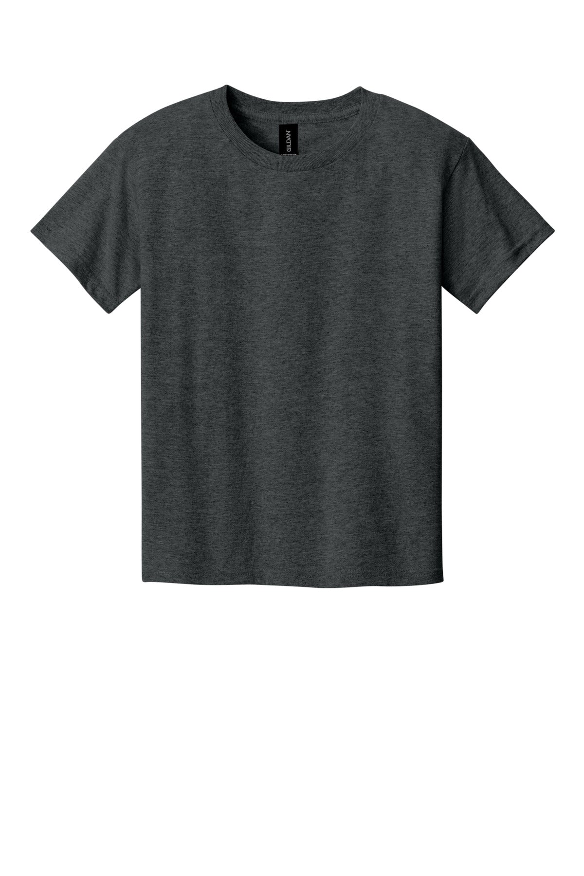 Gildan Youth Light Cotton Tee - Heather Dark Grey