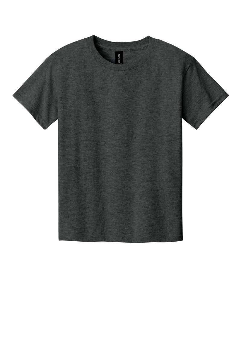 Gildan Youth Light Cotton Tee - Heather Dark Grey
